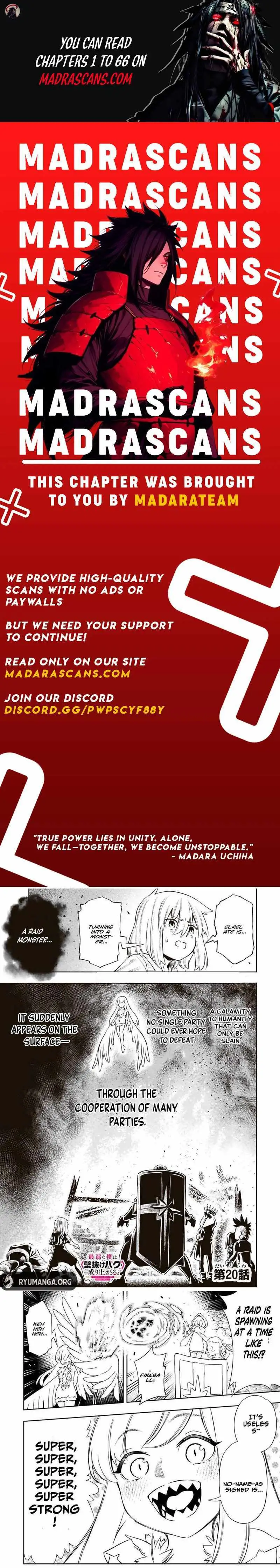 Saijaku Na Boku Wa "kabenuke Bugs" De Nariagaru ~Kabe Wo Surinuketara, Shokai Clear Houshuu Wo Mugen Kaishuu Dekimashita!~ Chapter 20 page 1 - 