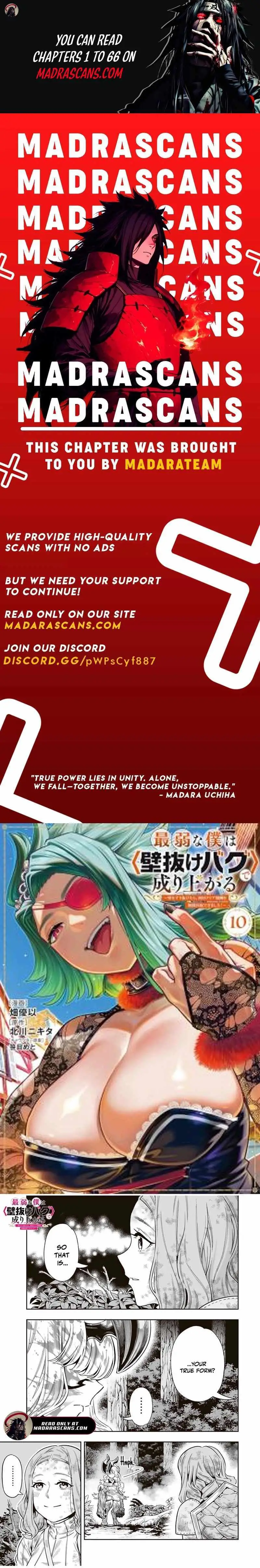Saijaku Na Boku Wa "kabenuke Bugs" De Nariagaru ~Kabe Wo Surinuketara, Shokai Clear Houshuu Wo Mugen Kaishuu Dekimashita!~ Chapter 55 page 1 - 