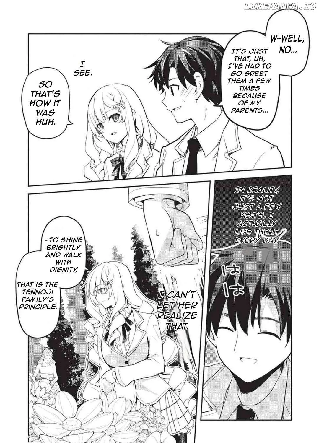 Saijo no Osewa Takane no Hana-darakena Meimon-kou de, Gakuin Ichi no Ojou-sama (Seikatsu Nouryoku Kaimu) wo Kagenagara Osewa suru Koto ni Narimashita Chapter 28 page 9 - 