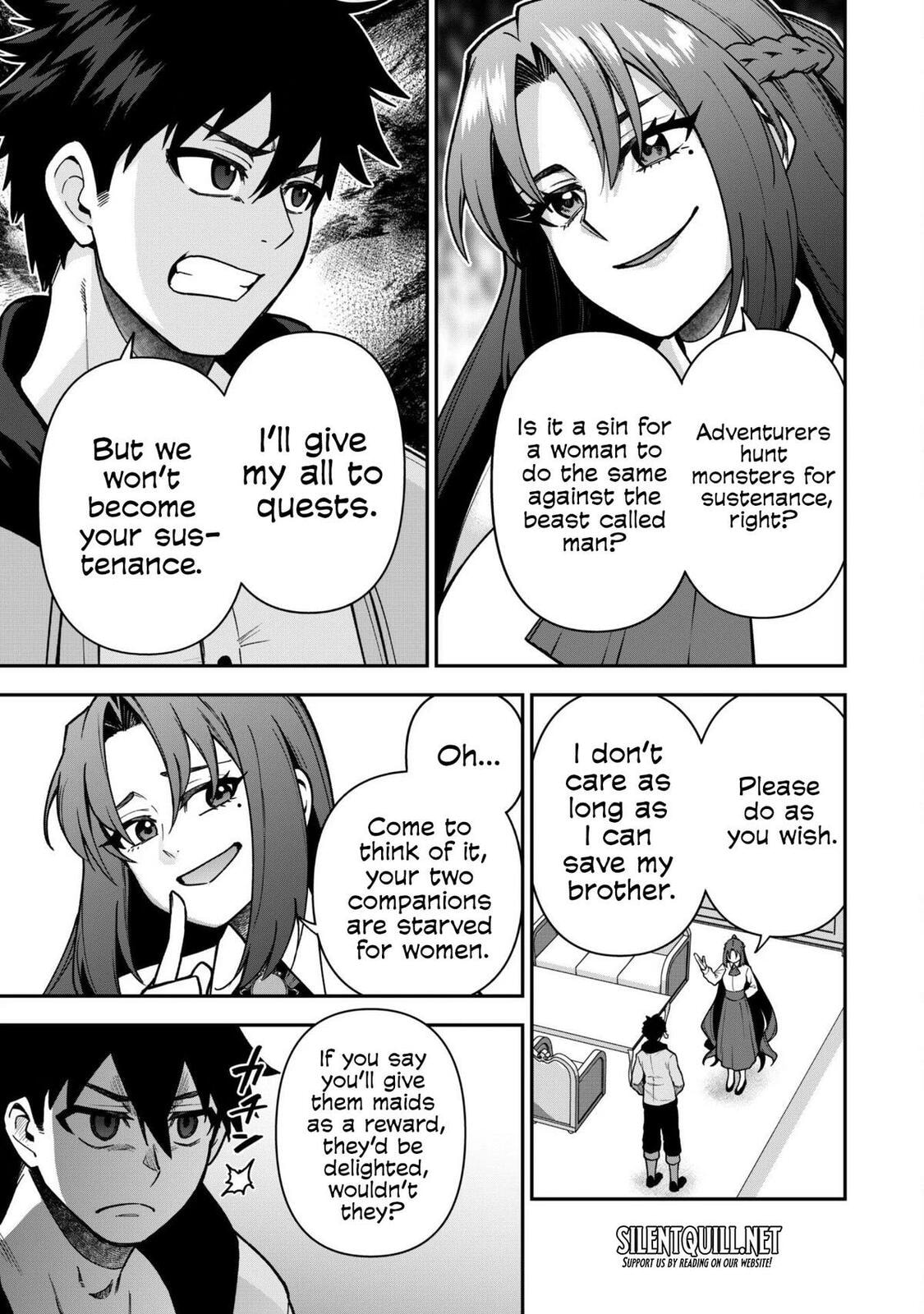 Saikin Haitta Shiro Madoushi ga Party Crusher de, Ore no Isekai Boukensha Seikatsu ga Houkai ni Kiki na Ken ni Tsuite Chapter 32 page 19 - 