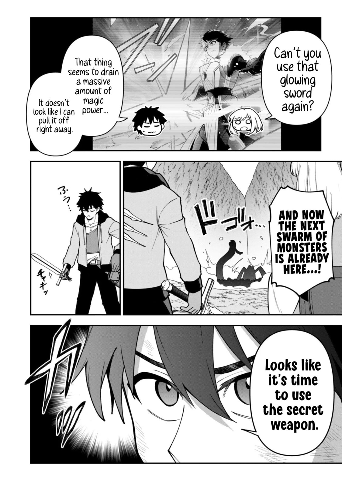 Saikin Haitta Shiro Madoushi ga Party Crusher de, Ore no Isekai Boukensha Seikatsu ga Houkai ni Kiki na Ken ni Tsuite Chapter 39 page 16 - 