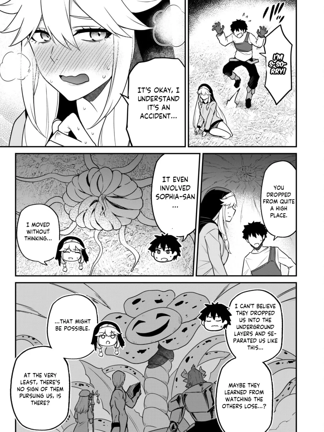 Saikin Haitta Shiro Madoushi ga Party Crusher de, Ore no Isekai Boukensha Seikatsu ga Houkai ni Kiki na Ken ni Tsuite Chapter 6 page 56 - 