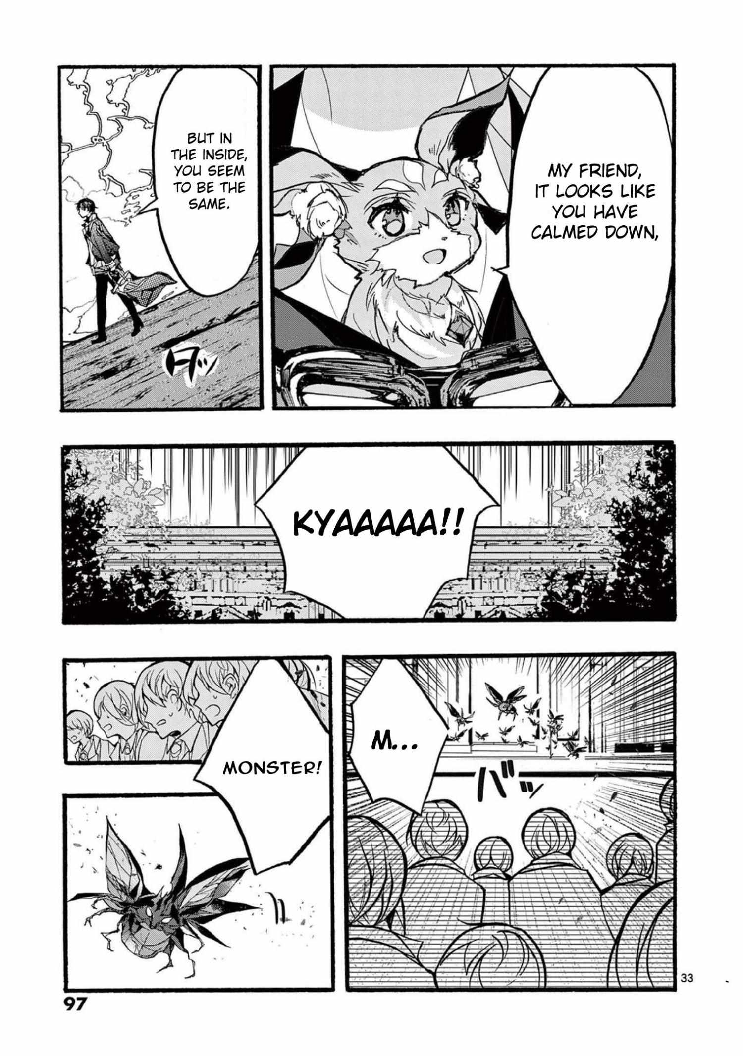 Saikyo Shoku  Kara Shokyu Shoku  Ni Nattano Ni, Naze Ka Yushatachi Kara Tayoraretemasu Chapter 31 page 34 - 