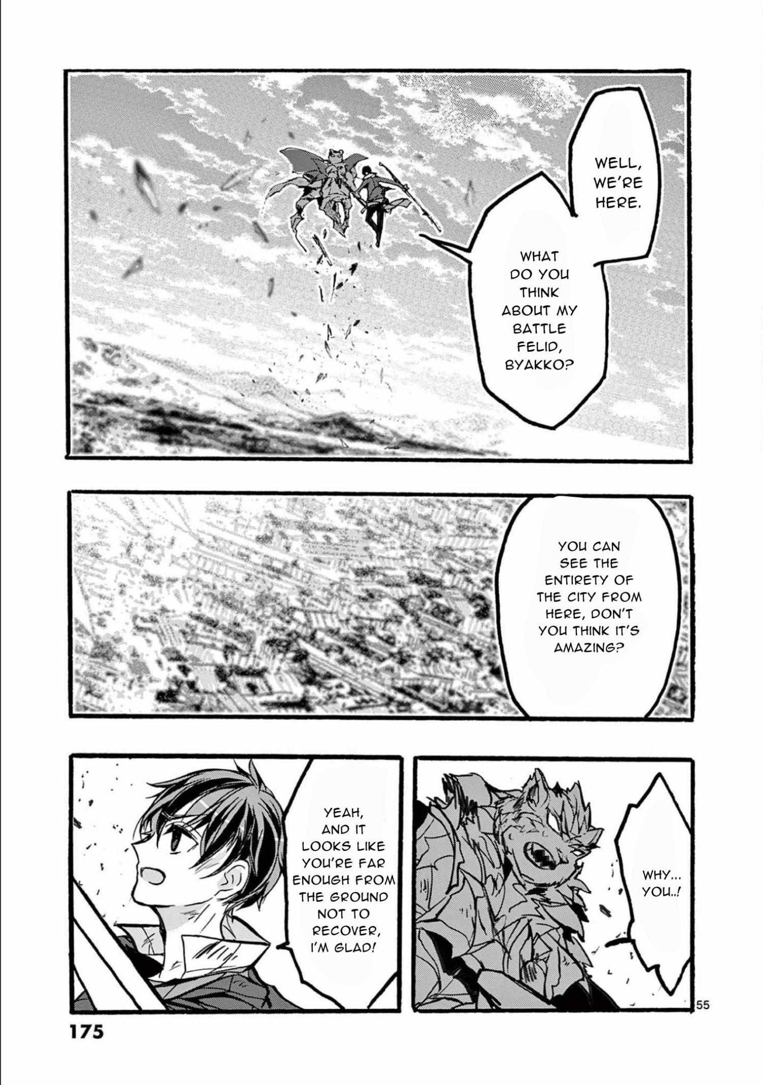 Saikyo Shoku  Kara Shokyu Shoku  Ni Nattano Ni, Naze Ka Yushatachi Kara Tayoraretemasu Chapter 32 page 55 - 