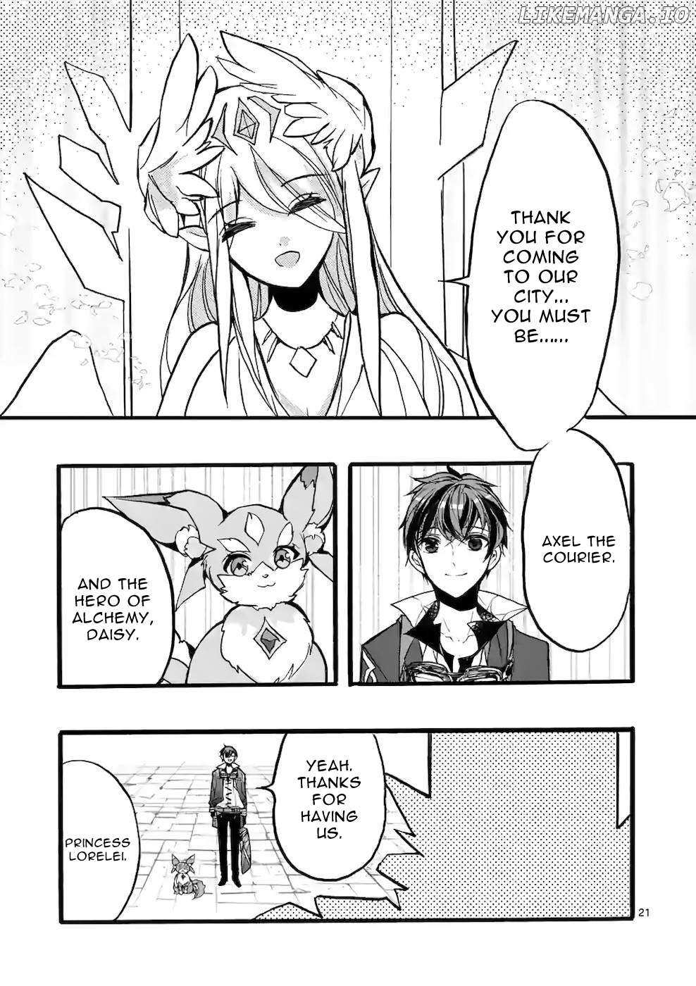 Saikyo Shoku  Kara Shokyu Shoku  Ni Nattano Ni, Naze Ka Yushatachi Kara Tayoraretemasu Chapter 44 page 21 - 