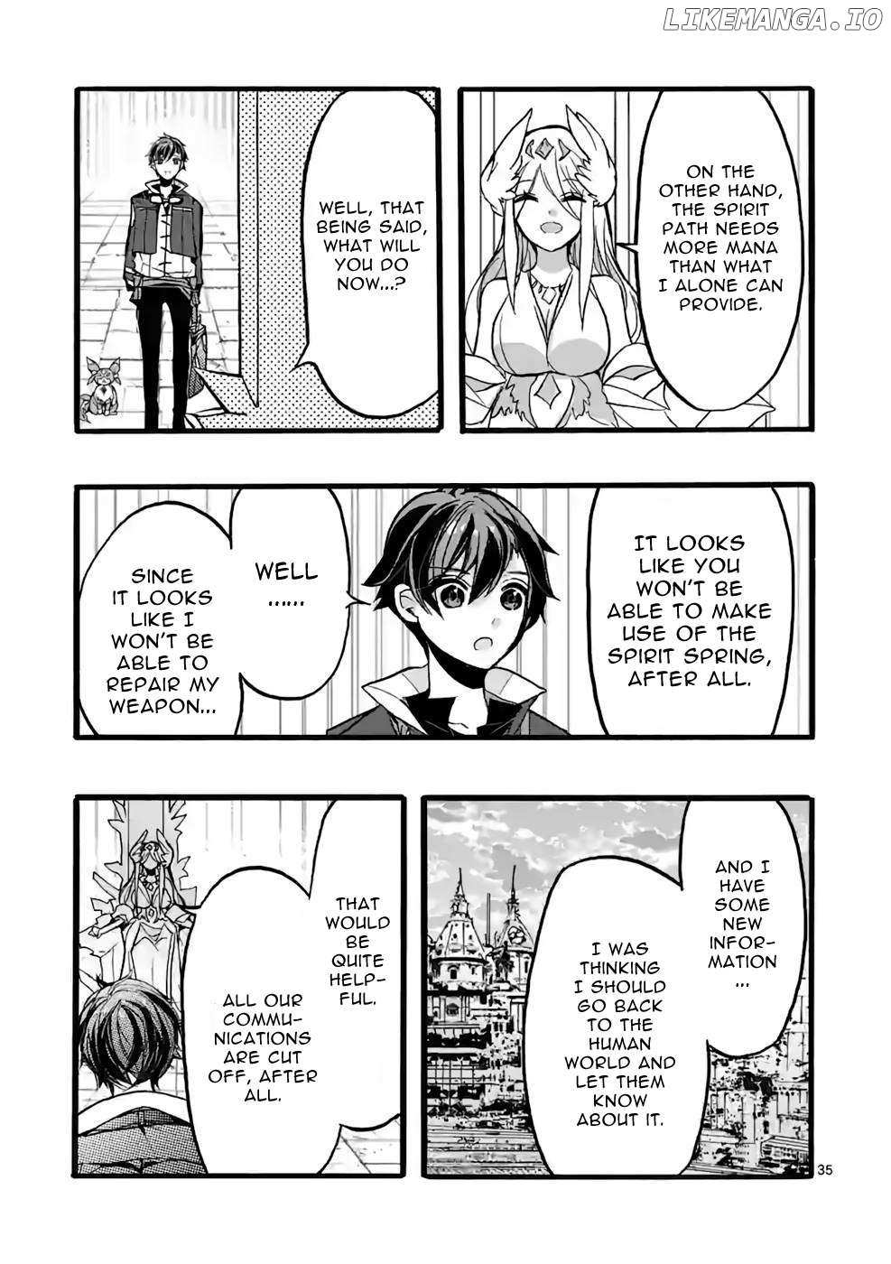 Saikyo Shoku  Kara Shokyu Shoku  Ni Nattano Ni, Naze Ka Yushatachi Kara Tayoraretemasu Chapter 44 page 35 - 