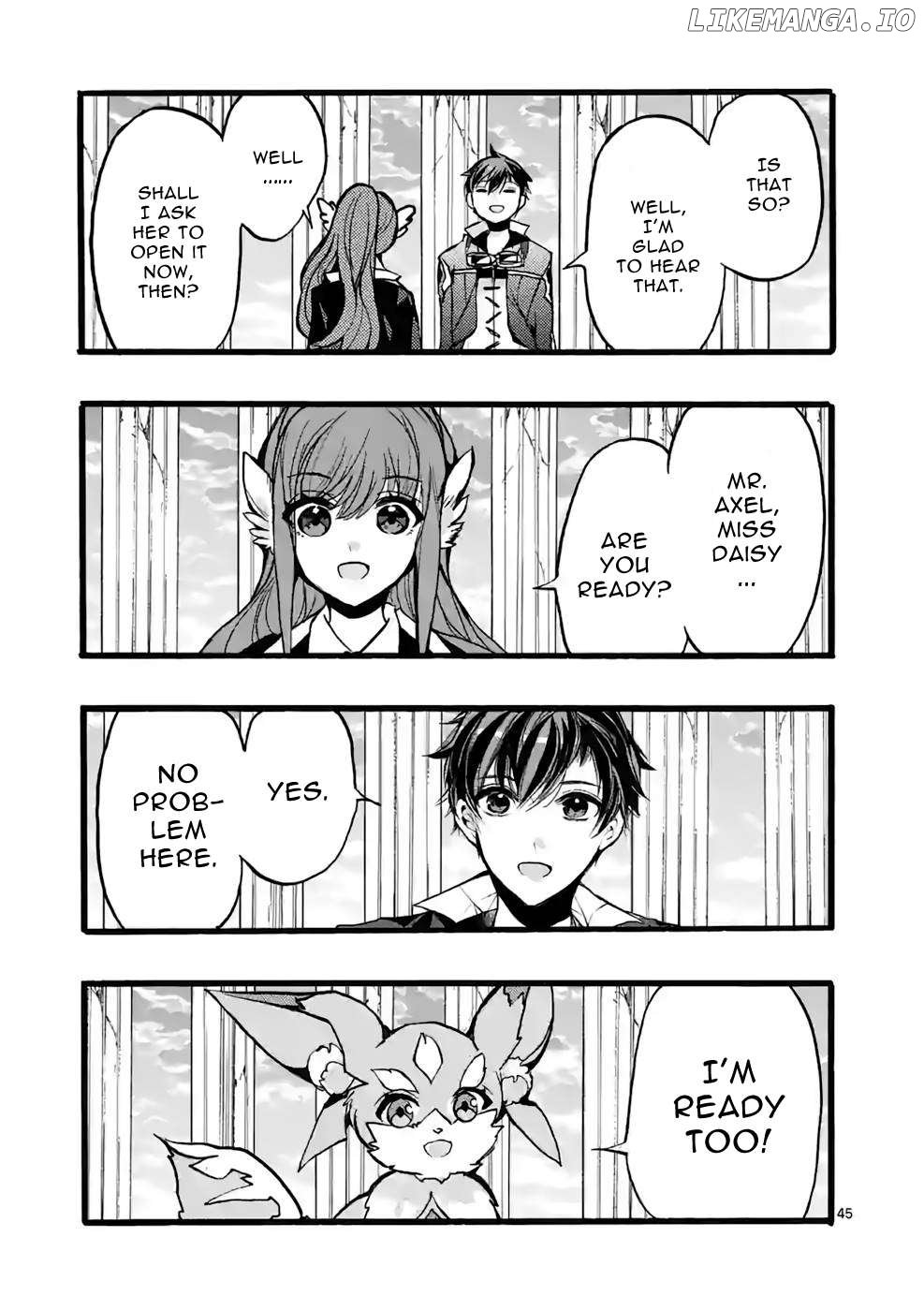 Saikyo Shoku  Kara Shokyu Shoku  Ni Nattano Ni, Naze Ka Yushatachi Kara Tayoraretemasu Chapter 44 page 45 - 