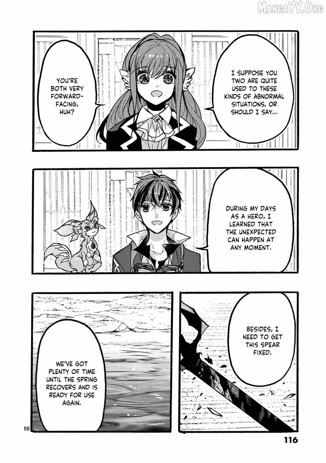 Saikyo Shoku  Kara Shokyu Shoku  Ni Nattano Ni, Naze Ka Yushatachi Kara Tayoraretemasu Chapter 46 page 59 - 