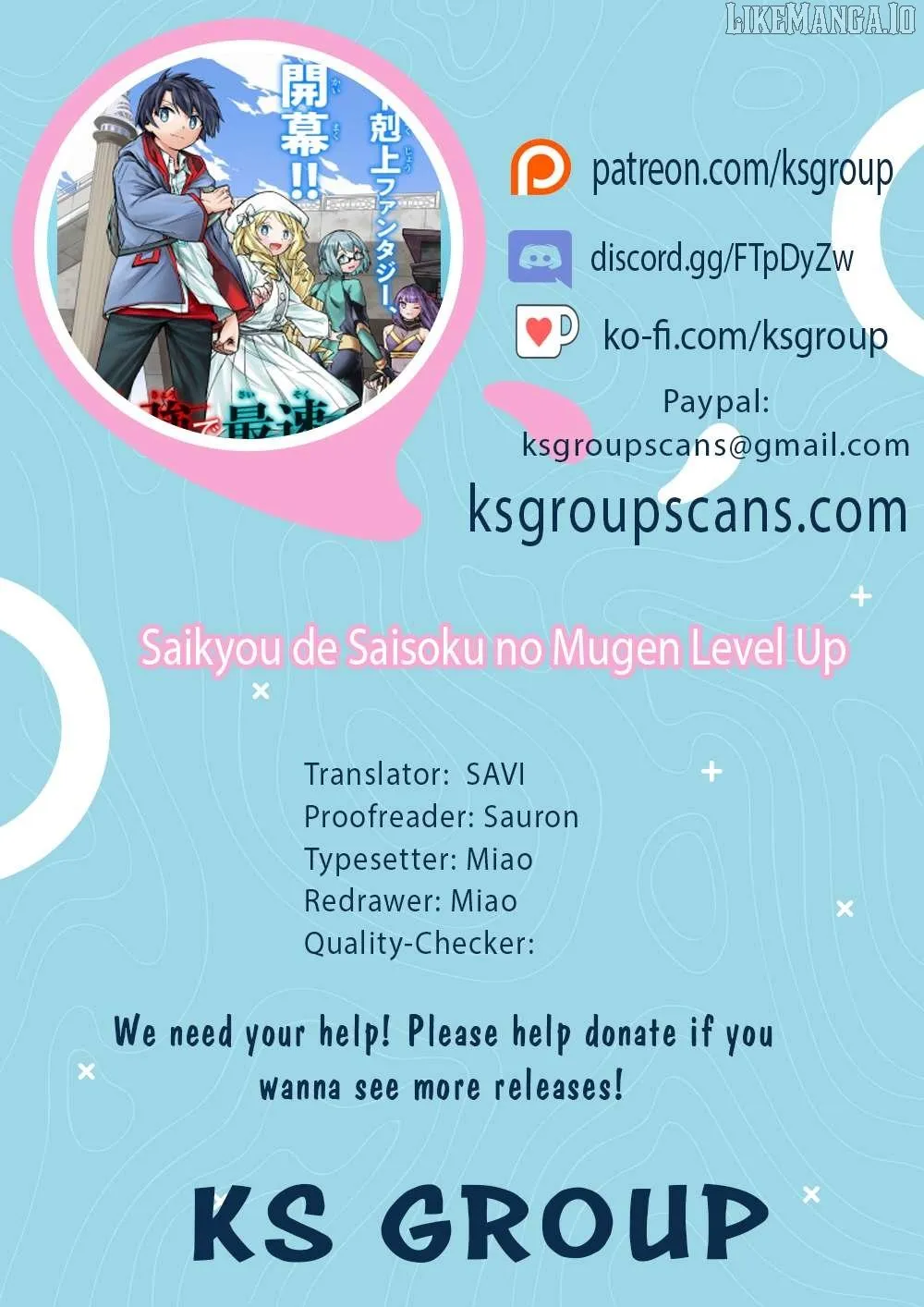 Saikyou de Saisoku no Mugen Level Up Chapter 76 page 1 - 