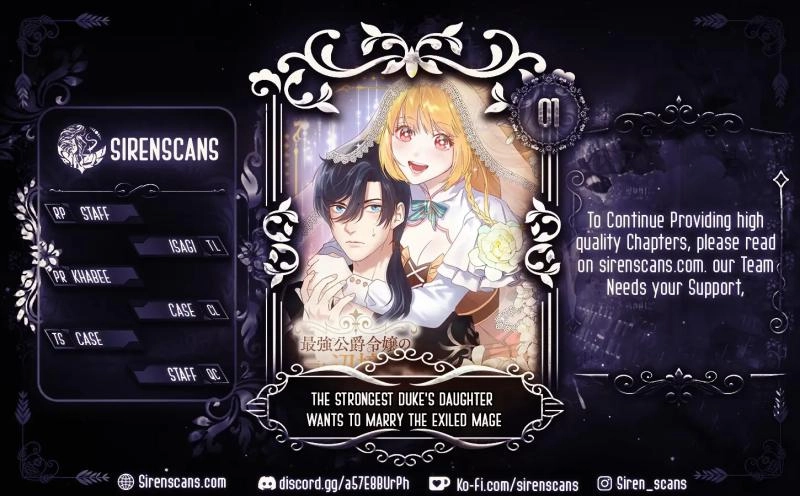 Saikyou Koshaku Reijou no Henkyou Oshikakekon Fraulina Rosenheim wa Unmei no Tsuihou Madoushi ni Totsugitai Chapter 1 page 1 - 