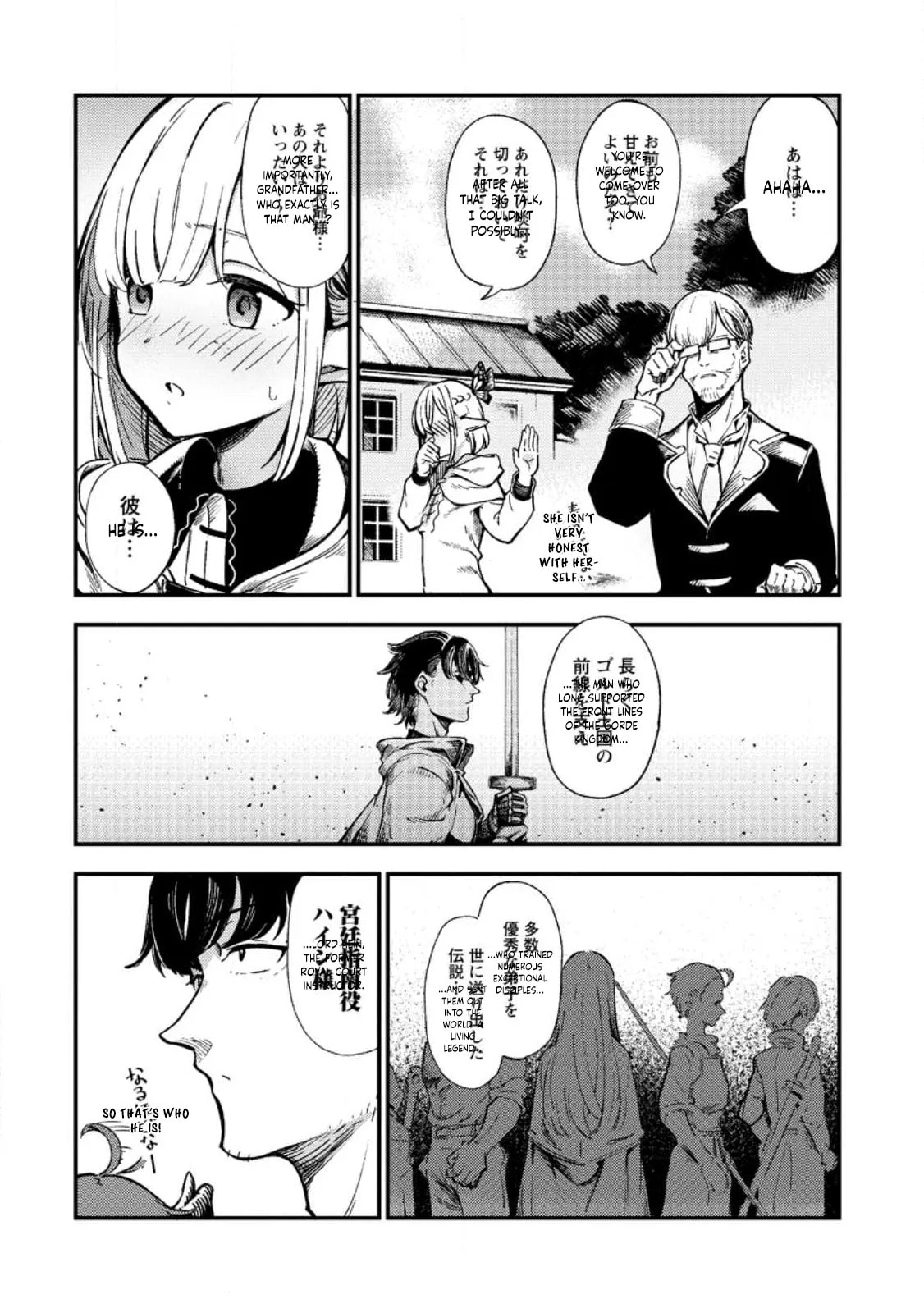 Saikyou Kyuutei Shinanyaku no Ossan, Tsuihousareta Hekichi de Musou Suru: Maboroshi to Natta Shuzoku no Bishoujo-tachi wo Sodatete Henkyou wo Kaitaku Chapter 1.1 page 30 - 