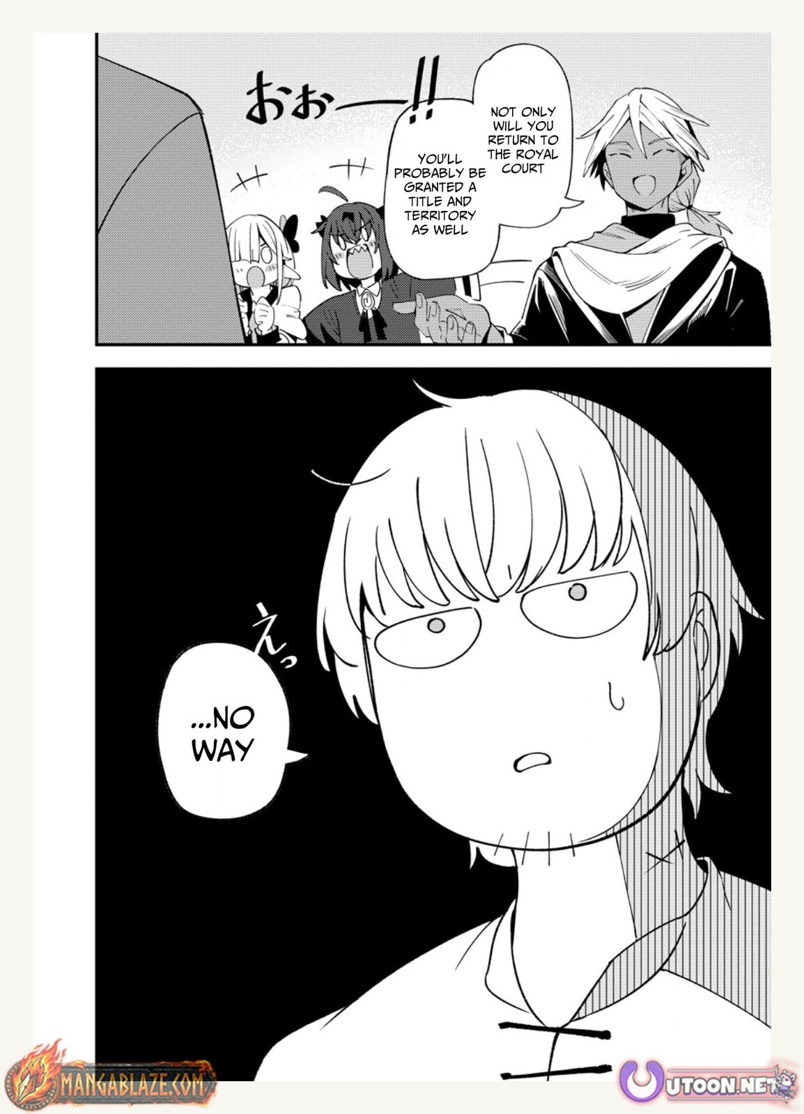 Saikyou Kyuutei Shinanyaku no Ossan, Tsuihousareta Hekichi de Musou Suru: Maboroshi to Natta Shuzoku no Bishoujo-tachi wo Sodatete Henkyou wo Kaitaku Chapter 13 page 31 - 