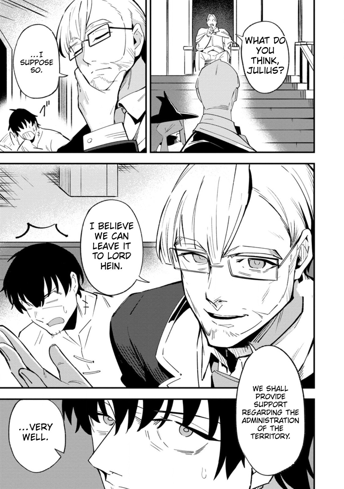 Saikyou Kyuutei Shinanyaku no Ossan, Tsuihousareta Hekichi de Musou Suru: Maboroshi to Natta Shuzoku no Bishoujo-tachi wo Sodatete Henkyou wo Kaitaku Chapter 14 page 20 - 