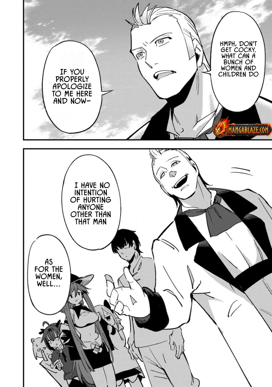 Saikyou Kyuutei Shinanyaku no Ossan, Tsuihousareta Hekichi de Musou Suru: Maboroshi to Natta Shuzoku no Bishoujo-tachi wo Sodatete Henkyou wo Kaitaku Chapter 18 page 3 - 