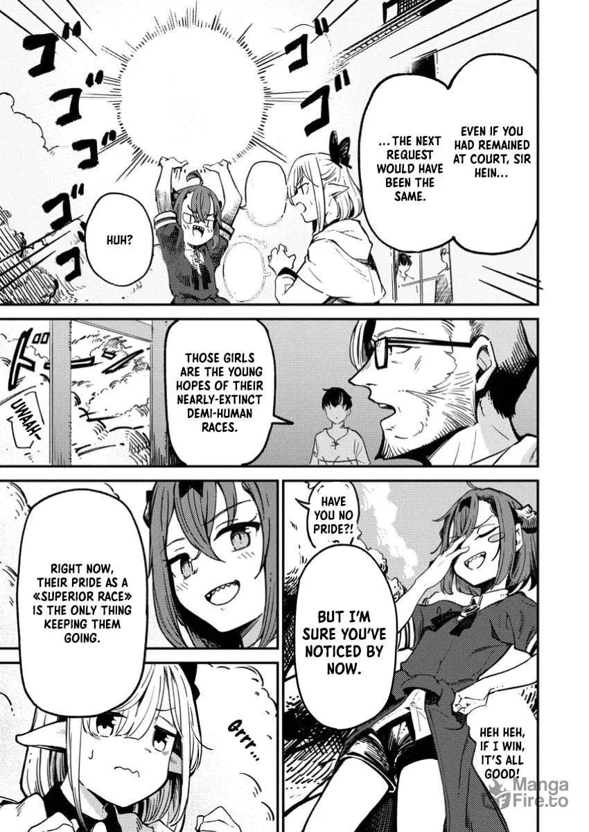 Saikyou Kyuutei Shinanyaku no Ossan, Tsuihousareta Hekichi de Musou Suru: Maboroshi to Natta Shuzoku no Bishoujo-tachi wo Sodatete Henkyou wo Kaitaku Chapter 2.3 page 3 - 