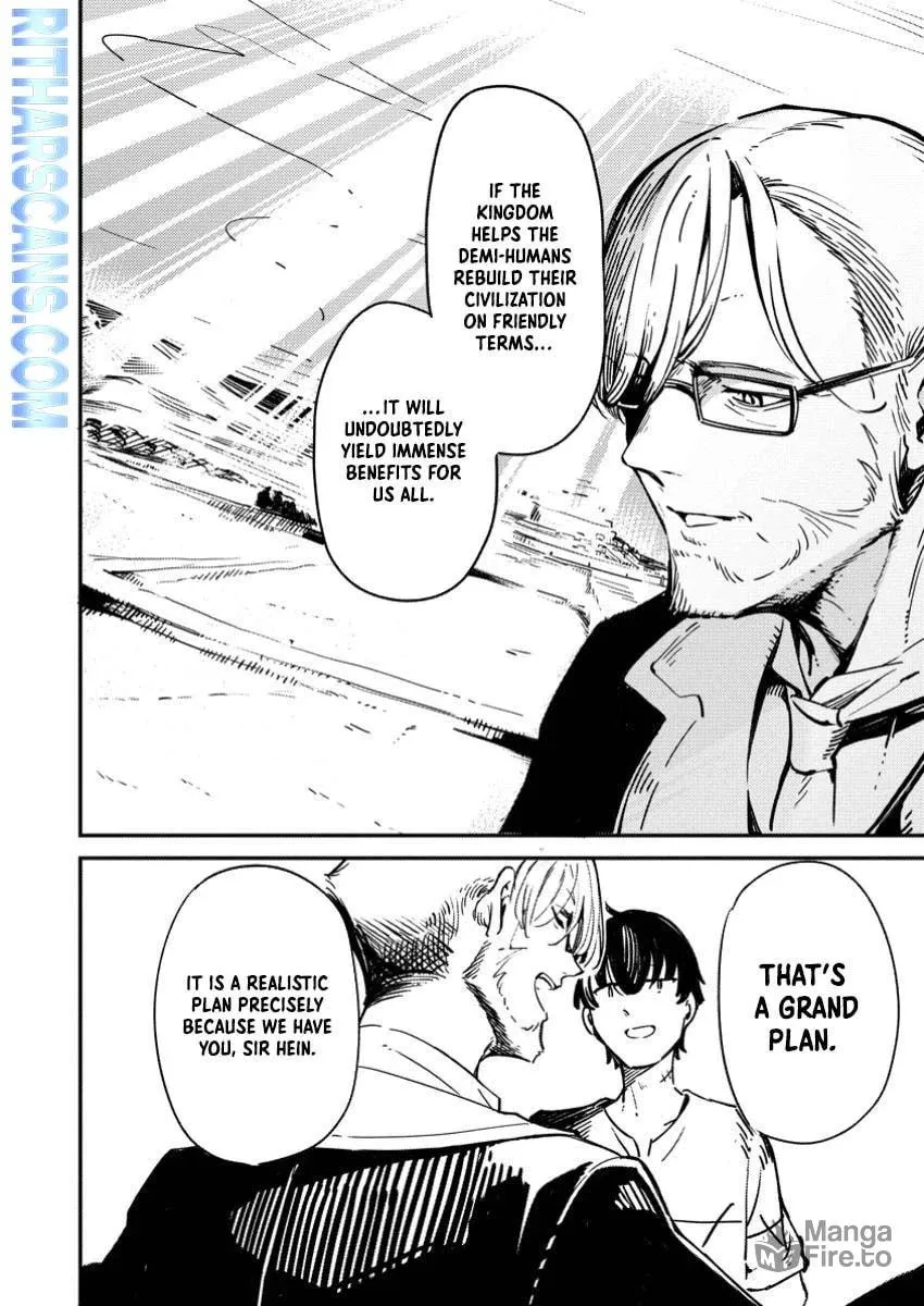 Saikyou Kyuutei Shinanyaku no Ossan, Tsuihousareta Hekichi de Musou Suru: Maboroshi to Natta Shuzoku no Bishoujo-tachi wo Sodatete Henkyou wo Kaitaku Chapter 2.3 page 6 - 