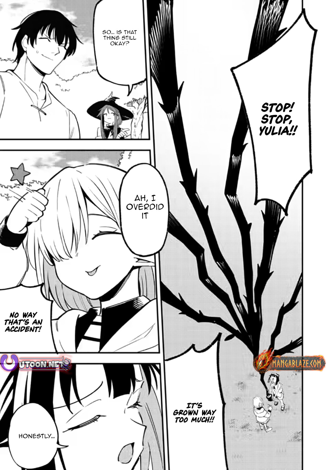 Saikyou Kyuutei Shinanyaku no Ossan, Tsuihousareta Hekichi de Musou Suru: Maboroshi to Natta Shuzoku no Bishoujo-tachi wo Sodatete Henkyou wo Kaitaku Chapter 21.2 page 6 - 