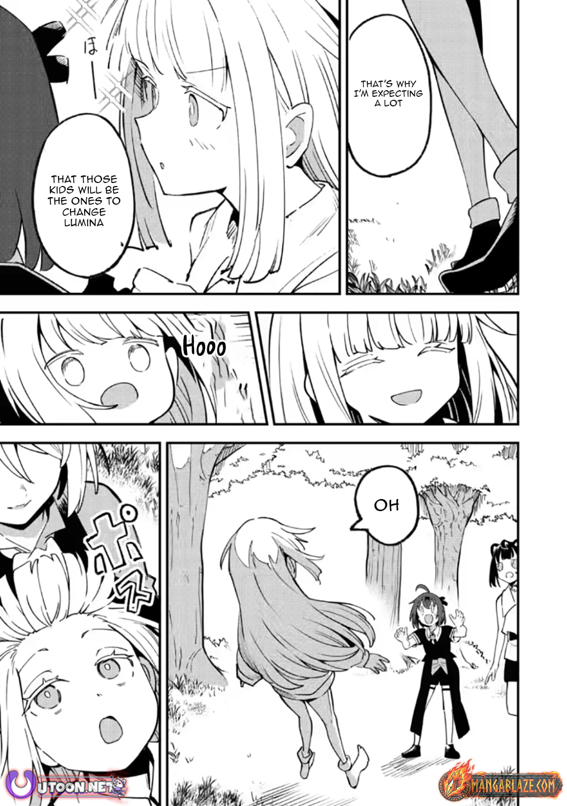 Saikyou Kyuutei Shinanyaku no Ossan, Tsuihousareta Hekichi de Musou Suru: Maboroshi to Natta Shuzoku no Bishoujo-tachi wo Sodatete Henkyou wo Kaitaku Chapter 21.3 page 10 - 