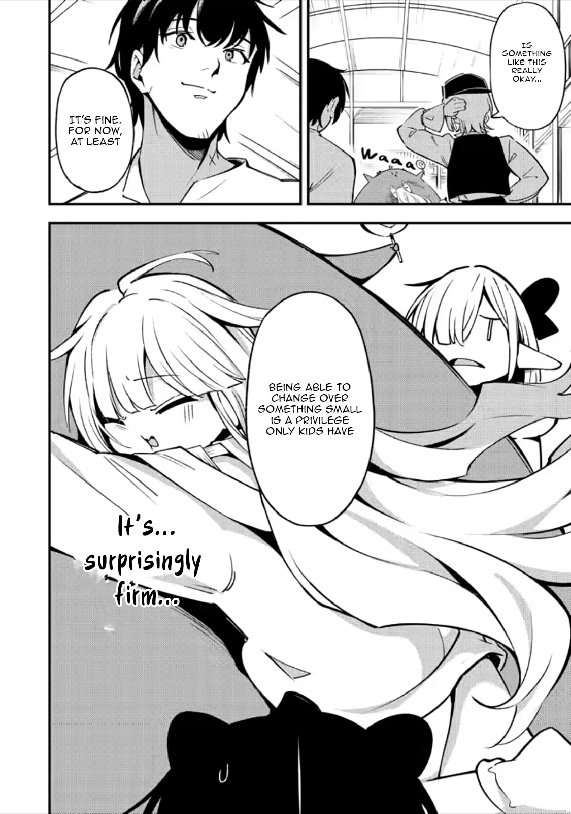 Saikyou Kyuutei Shinanyaku no Ossan, Tsuihousareta Hekichi de Musou Suru: Maboroshi to Natta Shuzoku no Bishoujo-tachi wo Sodatete Henkyou wo Kaitaku Chapter 22.2 page 5 - 