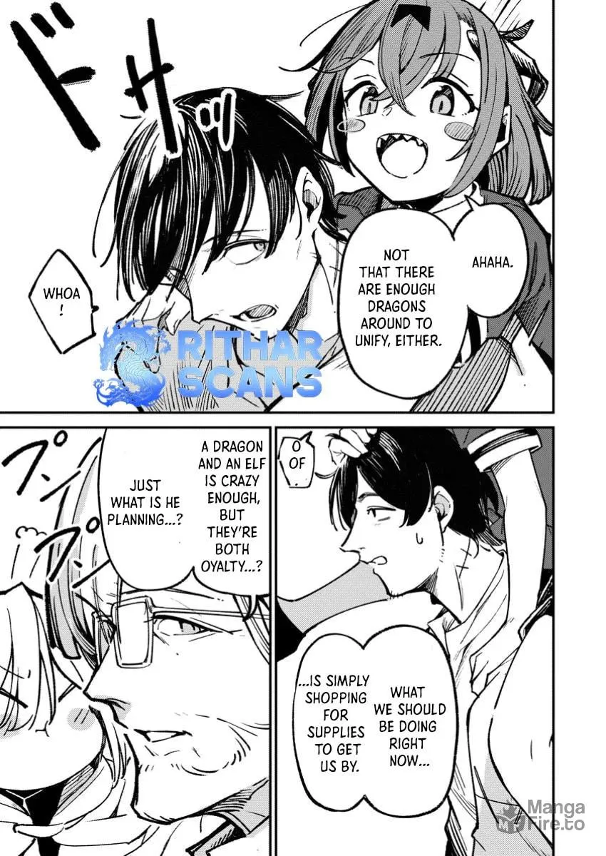 Saikyou Kyuutei Shinanyaku no Ossan, Tsuihousareta Hekichi de Musou Suru: Maboroshi to Natta Shuzoku no Bishoujo-tachi wo Sodatete Henkyou wo Kaitaku Chapter 3.2 page 5 - 