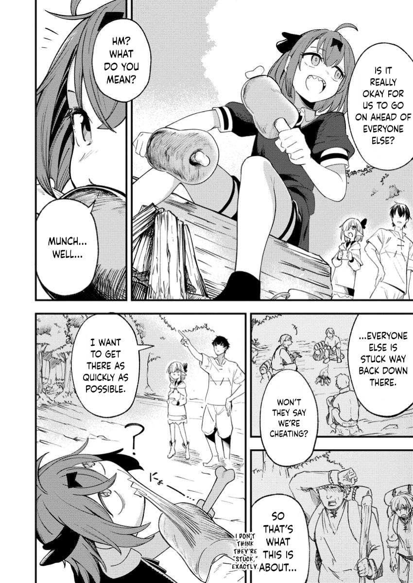 Saikyou Kyuutei Shinanyaku no Ossan, Tsuihousareta Hekichi de Musou Suru: Maboroshi to Natta Shuzoku no Bishoujo-tachi wo Sodatete Henkyou wo Kaitaku Chapter 7.1 page 6 - 