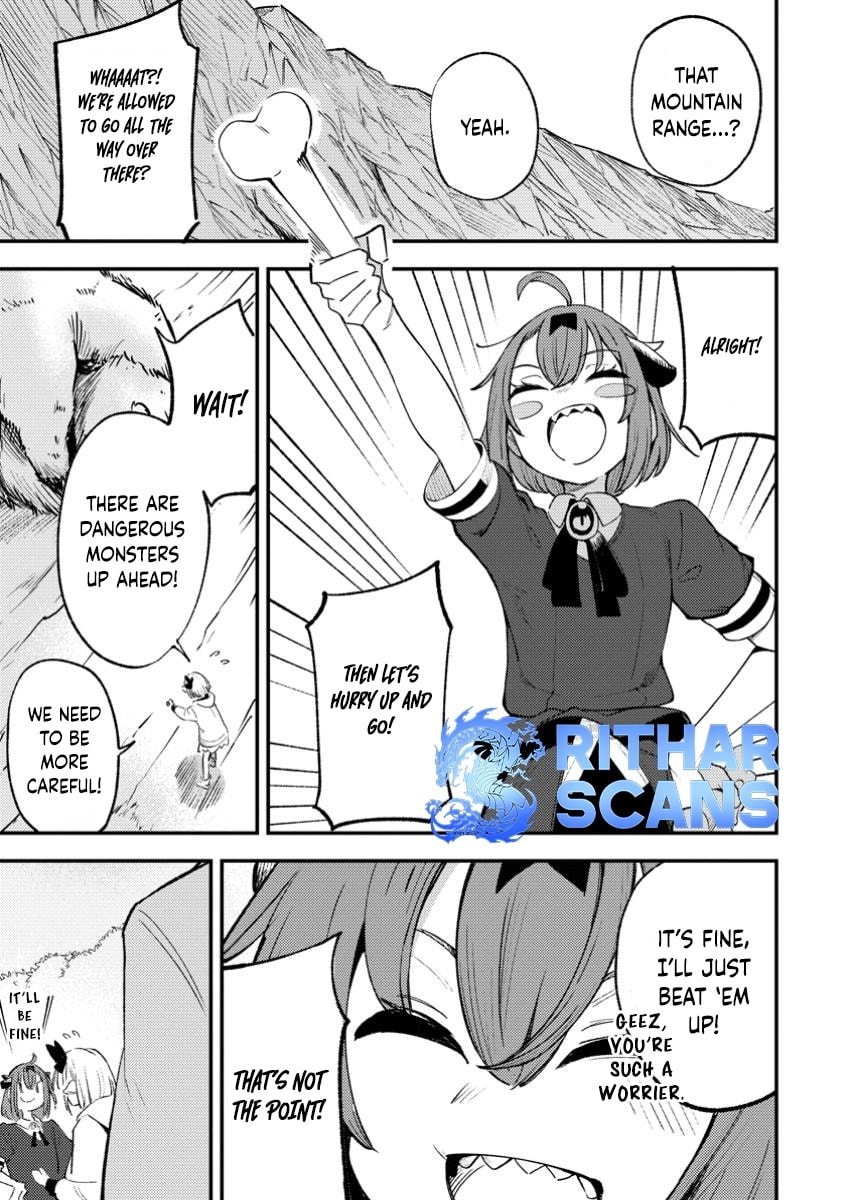 Saikyou Kyuutei Shinanyaku no Ossan, Tsuihousareta Hekichi de Musou Suru: Maboroshi to Natta Shuzoku no Bishoujo-tachi wo Sodatete Henkyou wo Kaitaku Chapter 7.1 page 7 - 