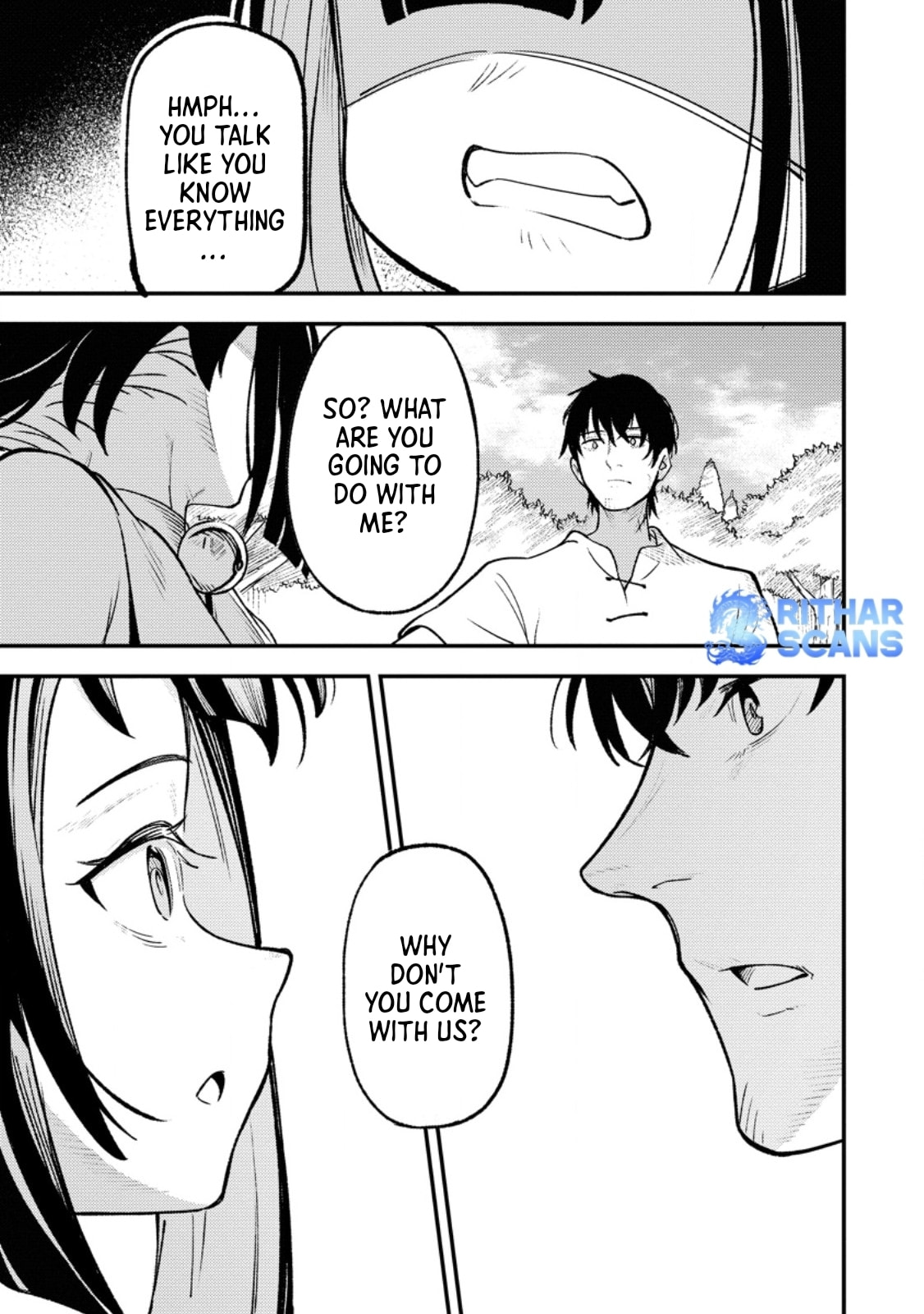 Saikyou Kyuutei Shinanyaku no Ossan, Tsuihousareta Hekichi de Musou Suru: Maboroshi to Natta Shuzoku no Bishoujo-tachi wo Sodatete Henkyou wo Kaitaku Chapter 8.3 page 3 - 