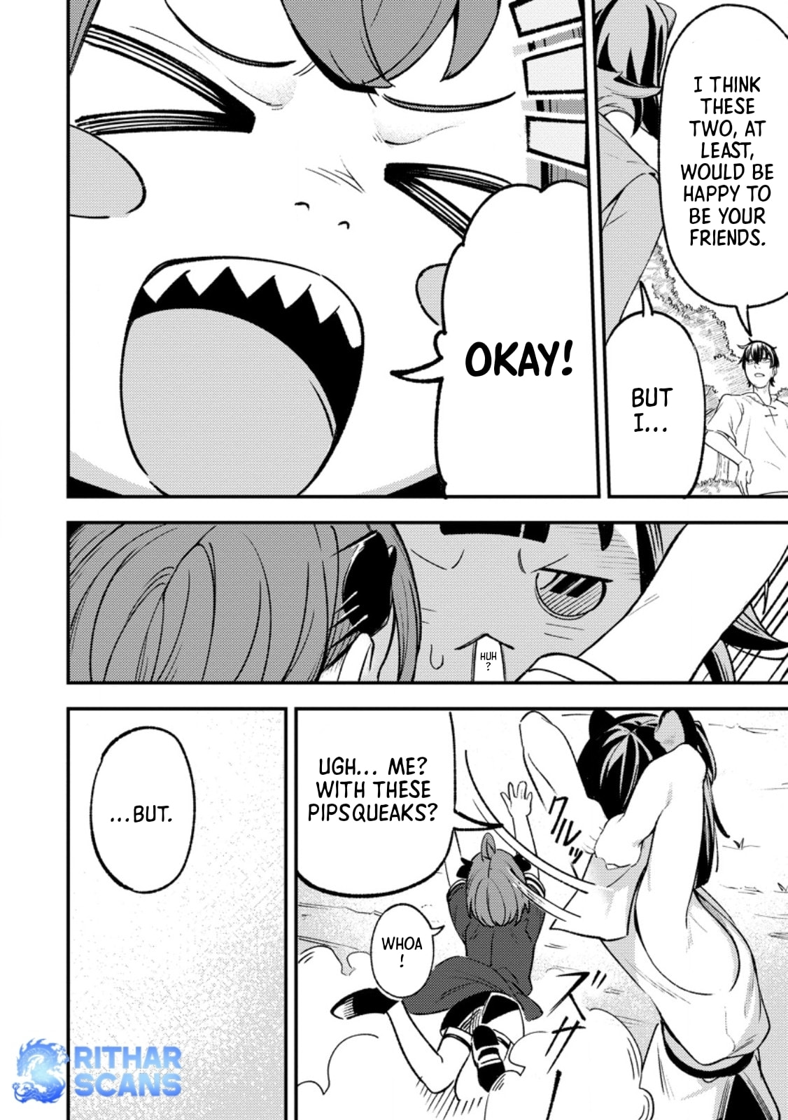 Saikyou Kyuutei Shinanyaku no Ossan, Tsuihousareta Hekichi de Musou Suru: Maboroshi to Natta Shuzoku no Bishoujo-tachi wo Sodatete Henkyou wo Kaitaku Chapter 8.3 page 4 - 