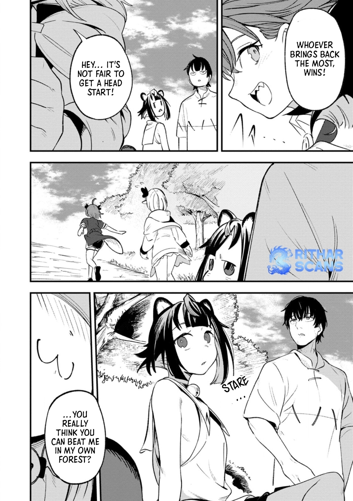 Saikyou Kyuutei Shinanyaku no Ossan, Tsuihousareta Hekichi de Musou Suru: Maboroshi to Natta Shuzoku no Bishoujo-tachi wo Sodatete Henkyou wo Kaitaku Chapter 8.3 page 6 - 
