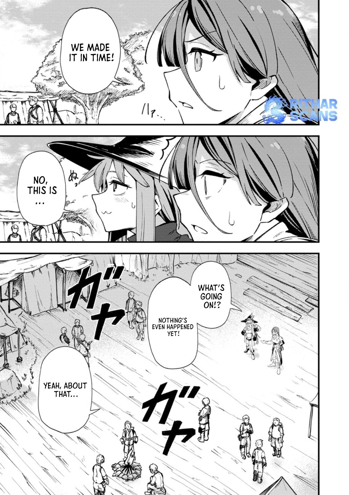 Saikyou Kyuutei Shinanyaku no Ossan, Tsuihousareta Hekichi de Musou Suru: Maboroshi to Natta Shuzoku no Bishoujo-tachi wo Sodatete Henkyou wo Kaitaku Chapter 9.1 page 1 - 