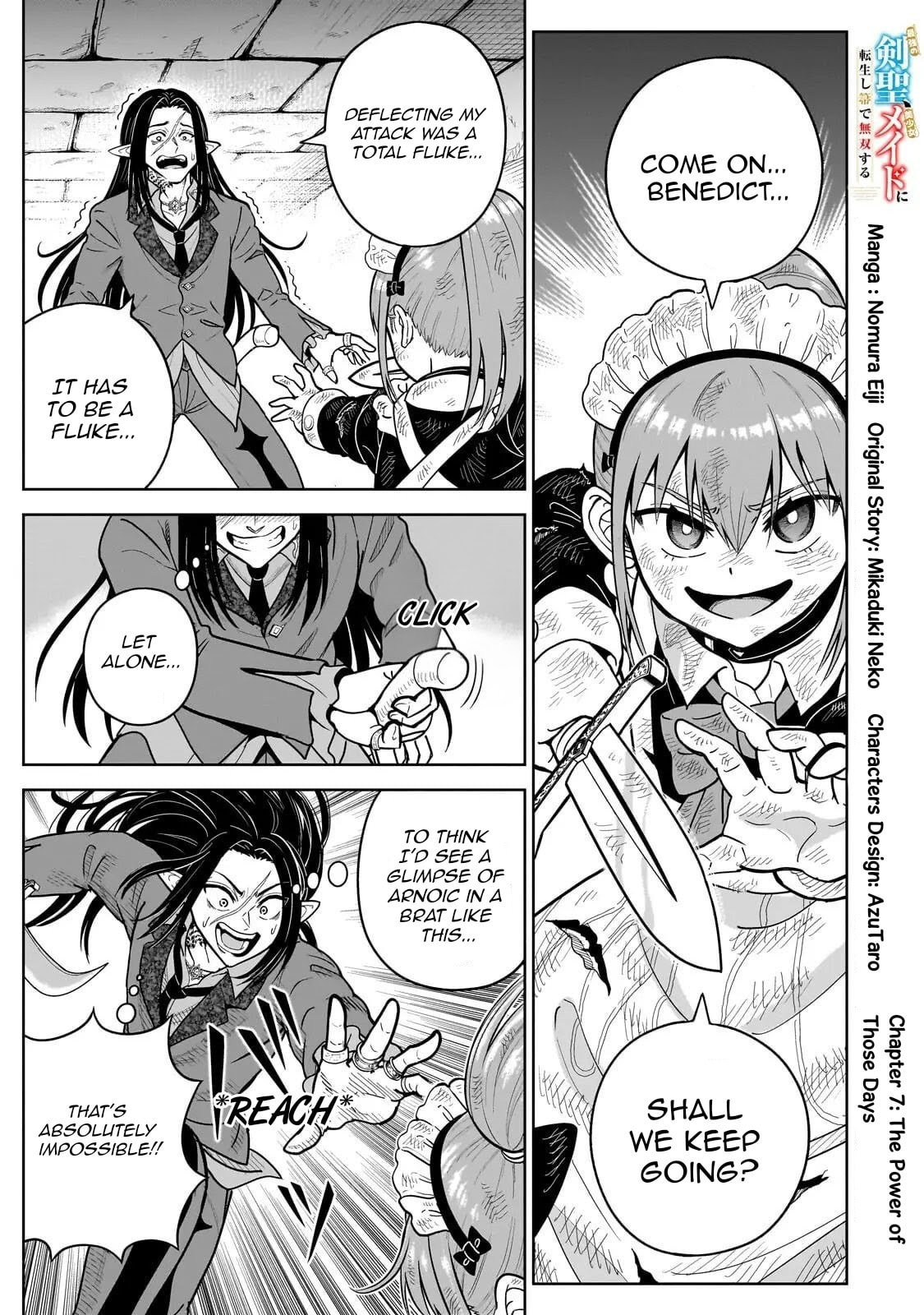 Saikyou no Kensei, Bishoujo Maid ni Tensei Shi Houki de Musou Suru Chapter 7.1 page 1 - 