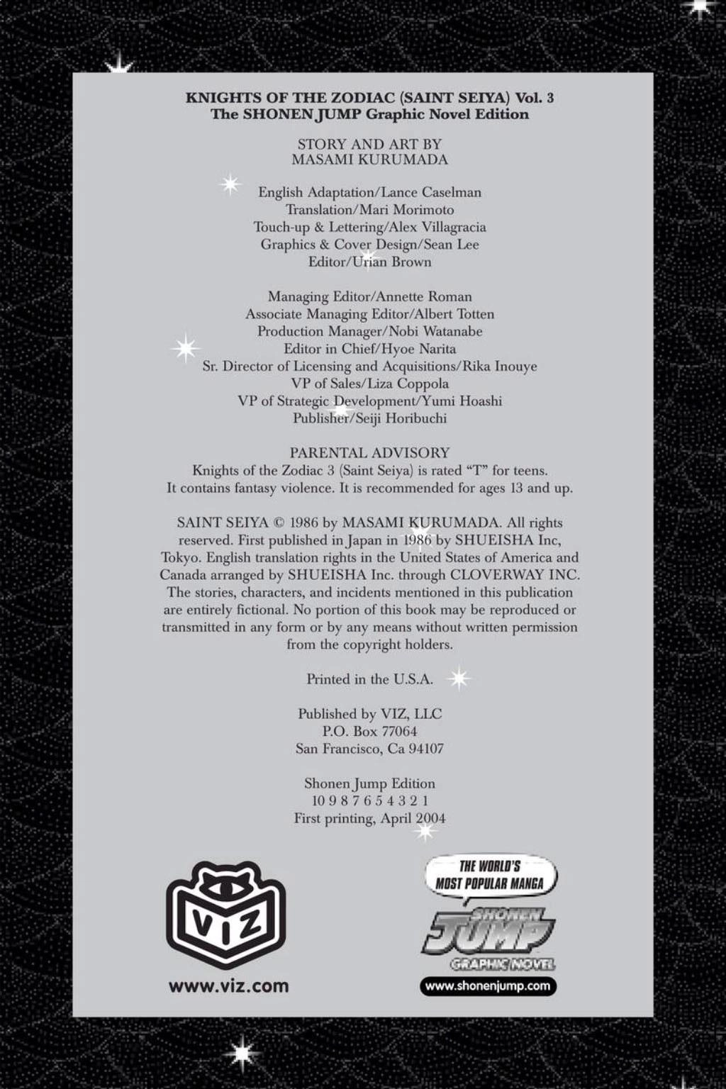 Saint Seiya Chapter 0 page 3 - 