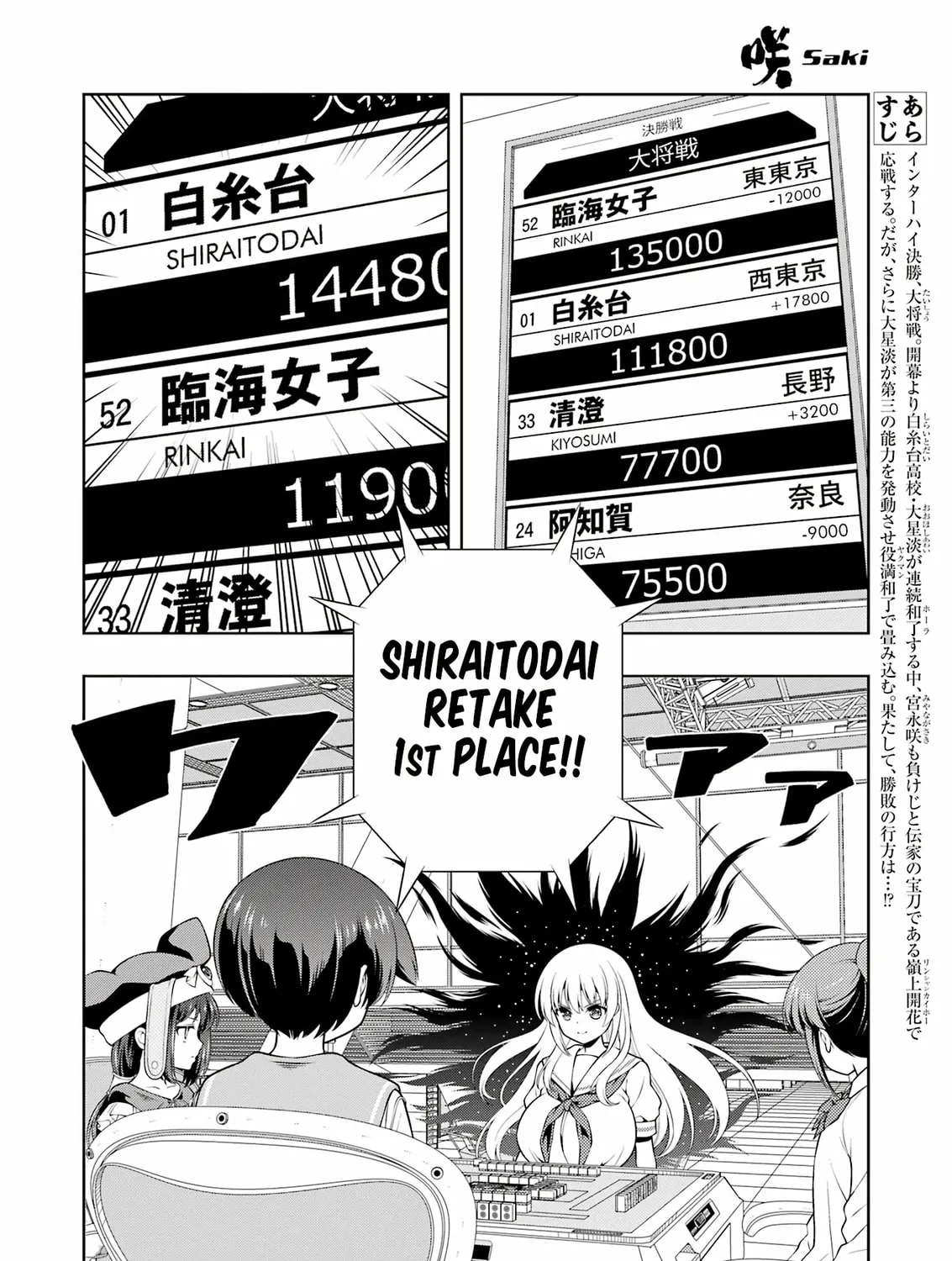 Saki Chapter 280 page 3 - 