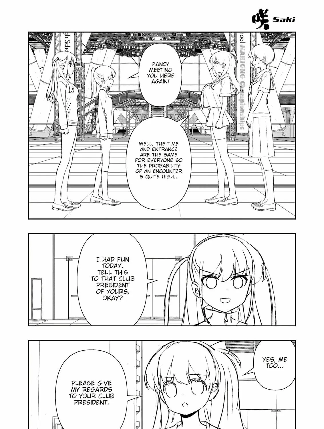 Saki Chapter 283 page 19 - 