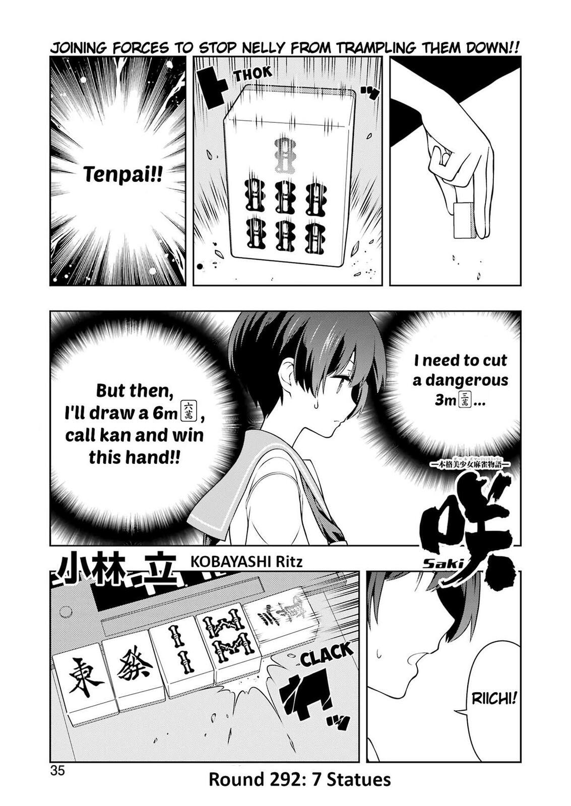 Saki Chapter 292 page 1 - 