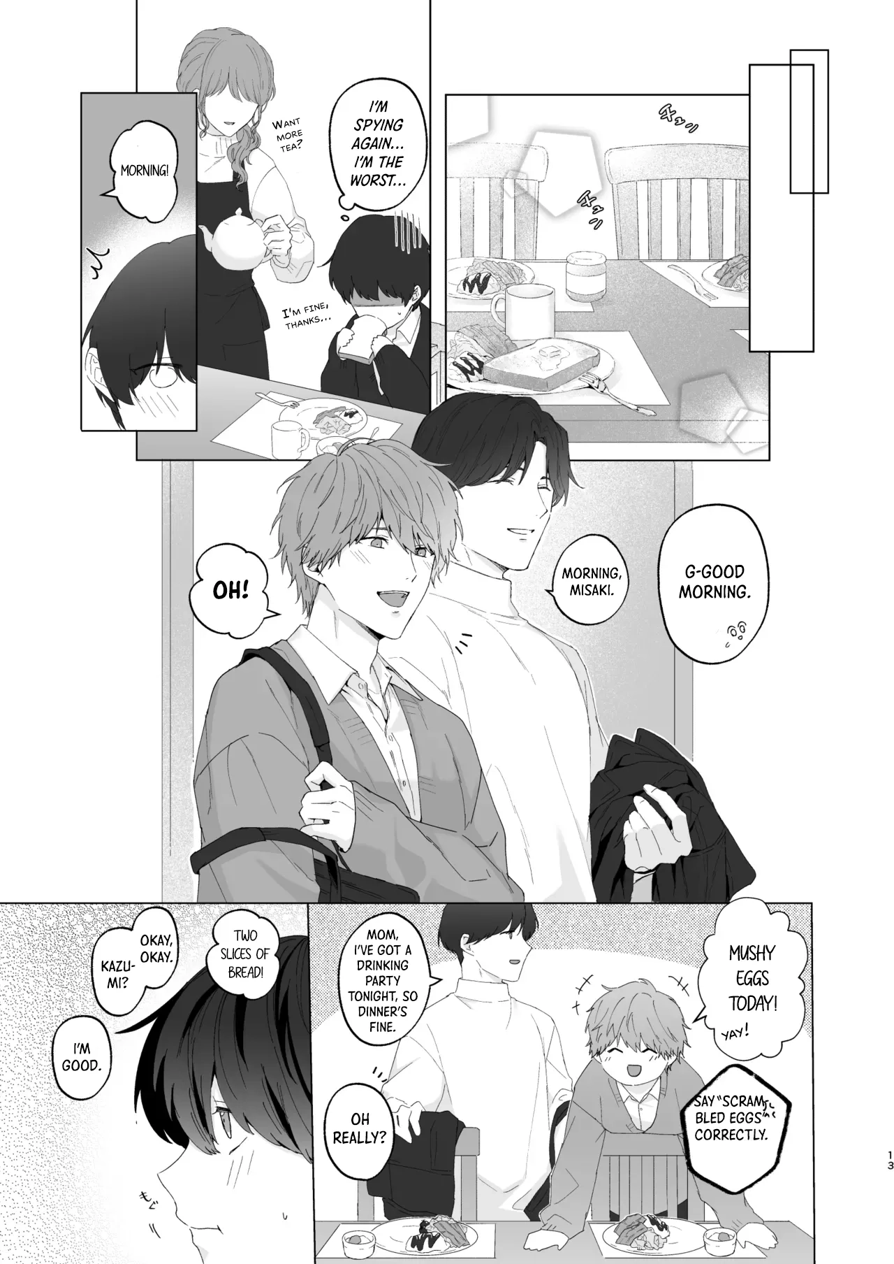 San Kyodai de Nakayoshi Etchi Chinan Ukete Chapter 1 page 13 - 