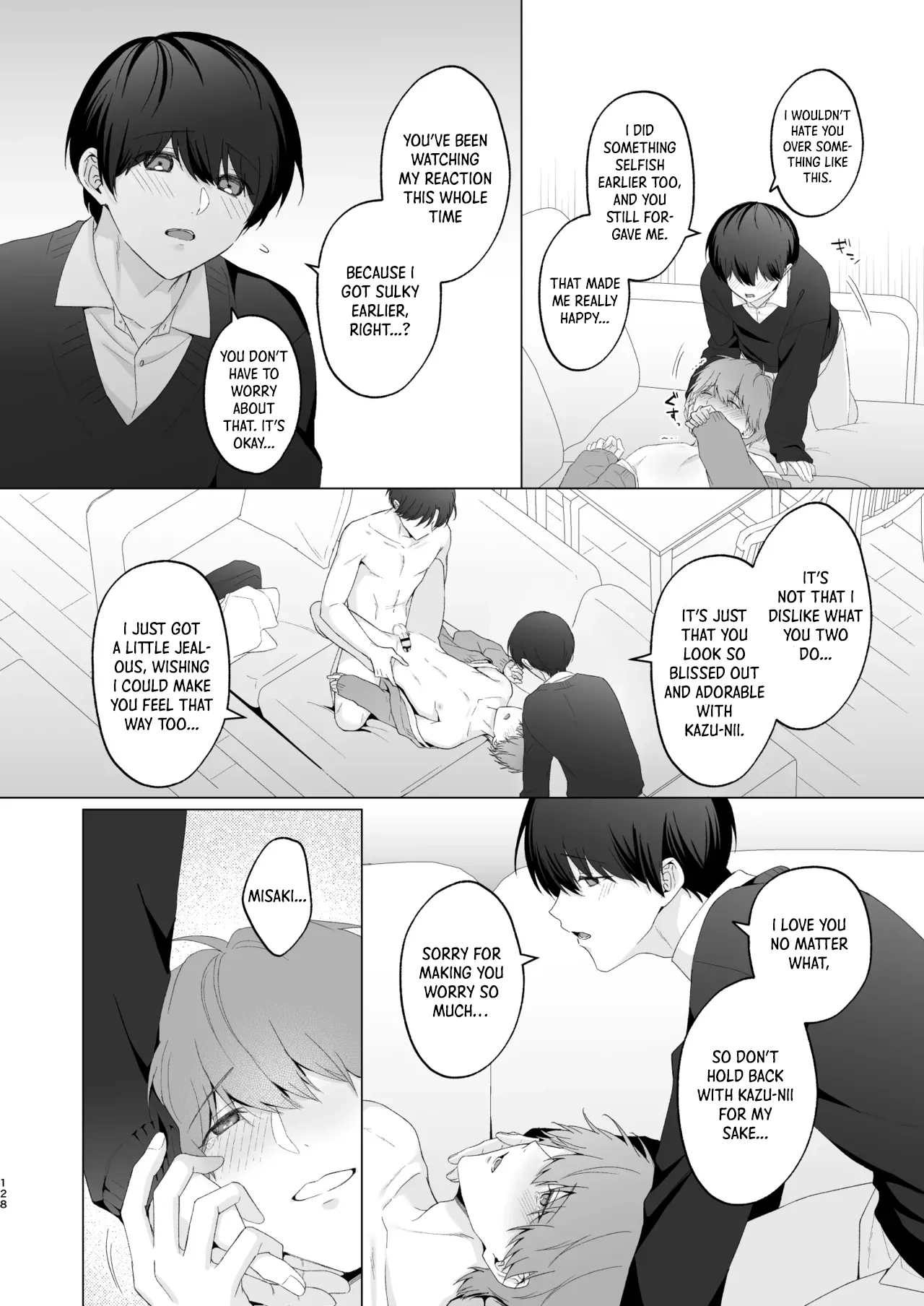 San Kyodai de Nakayoshi Etchi Chinan Ukete Chapter 1 page 128 - 