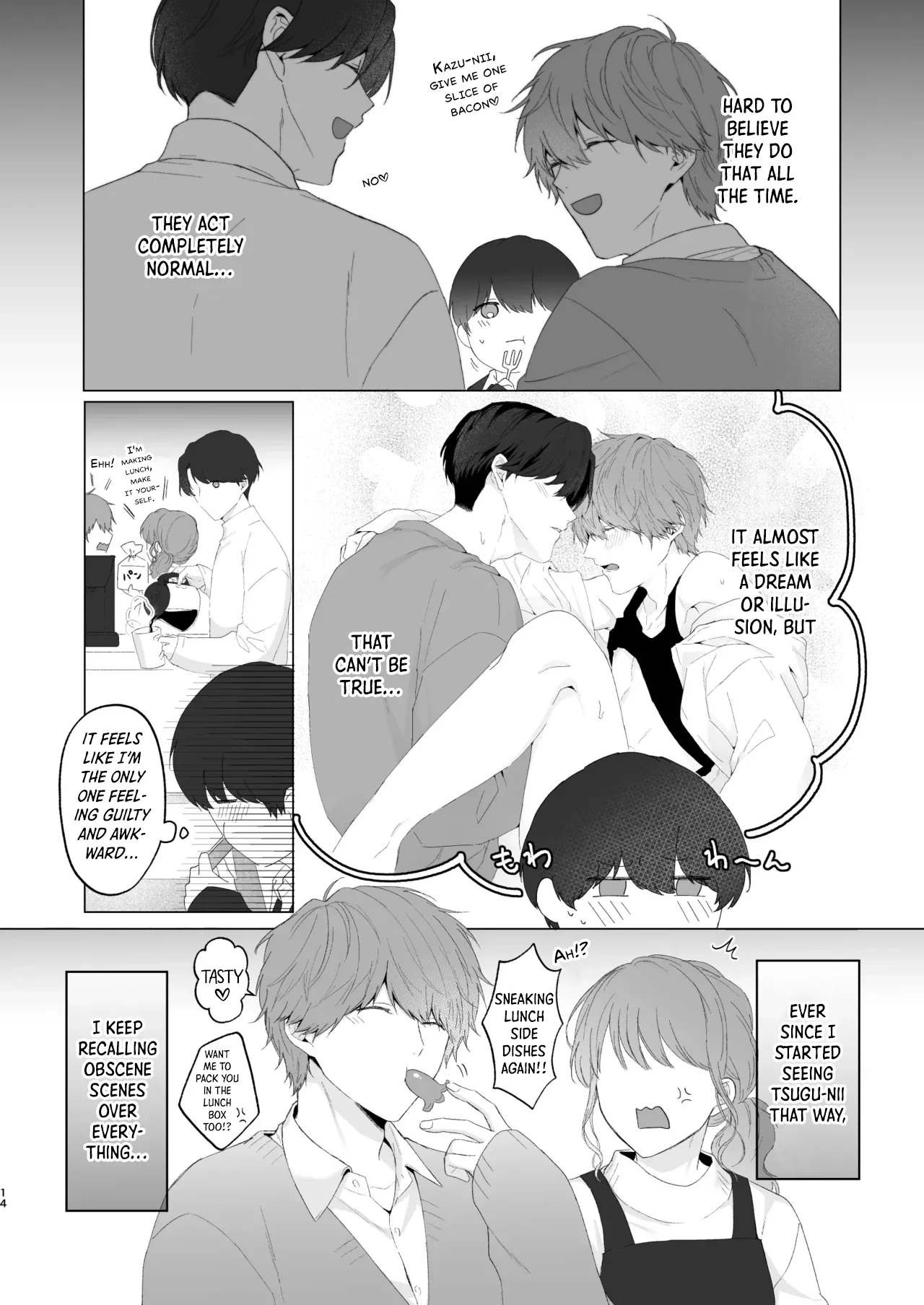 San Kyodai de Nakayoshi Etchi Chinan Ukete Chapter 1 page 14 - 