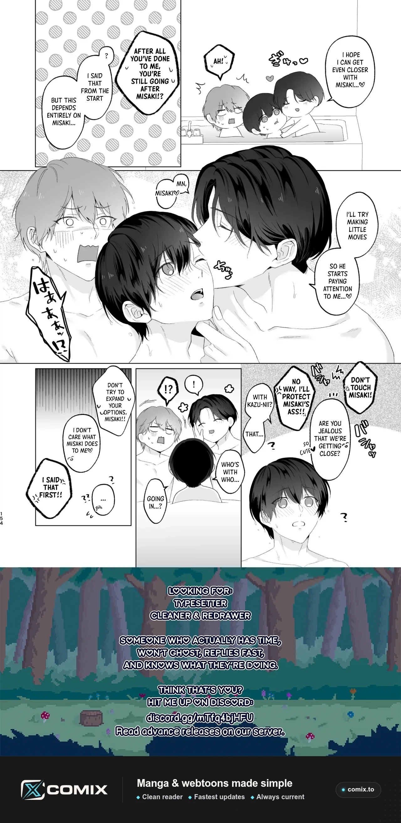 San Kyodai de Nakayoshi Etchi Chinan Ukete Chapter 1 page 154 - 