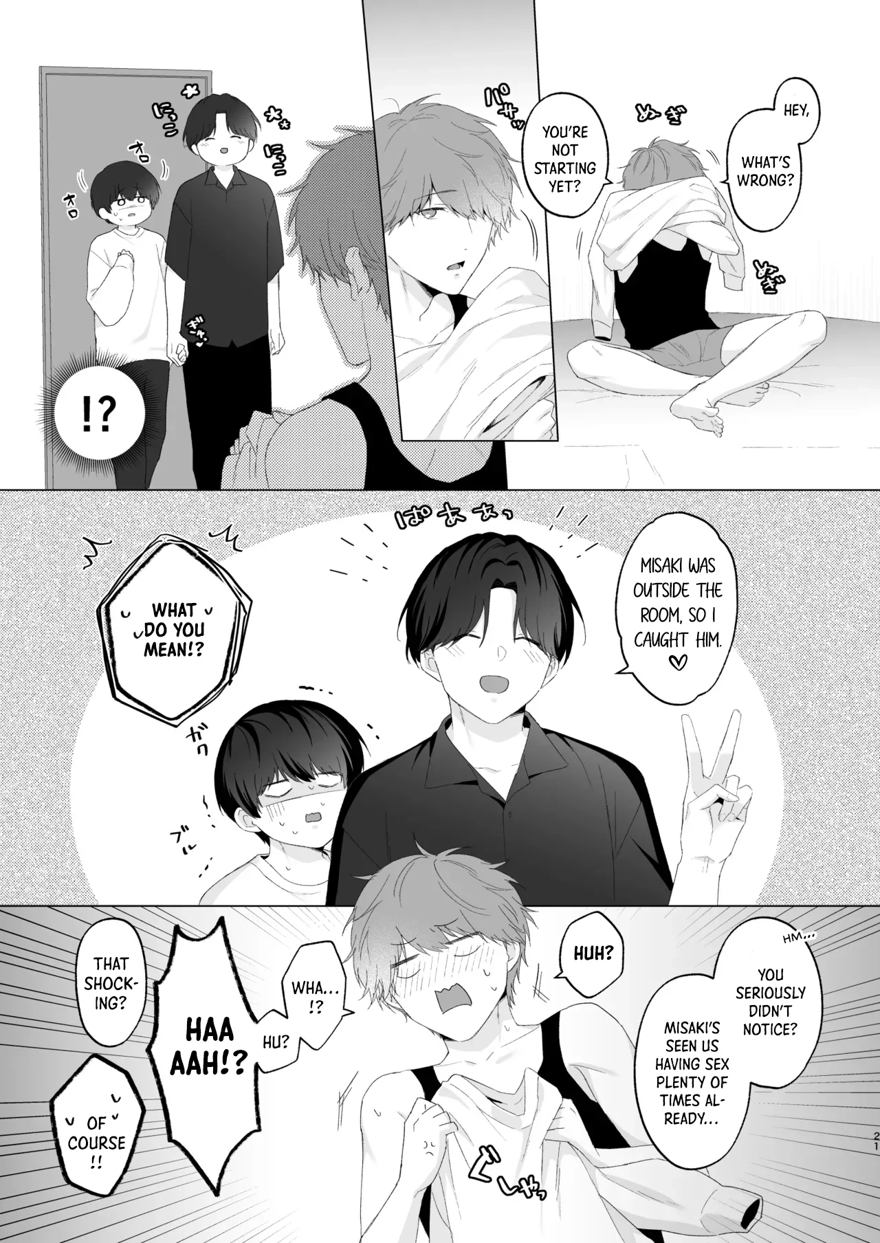 San Kyodai de Nakayoshi Etchi Chinan Ukete Chapter 1 page 21 - 
