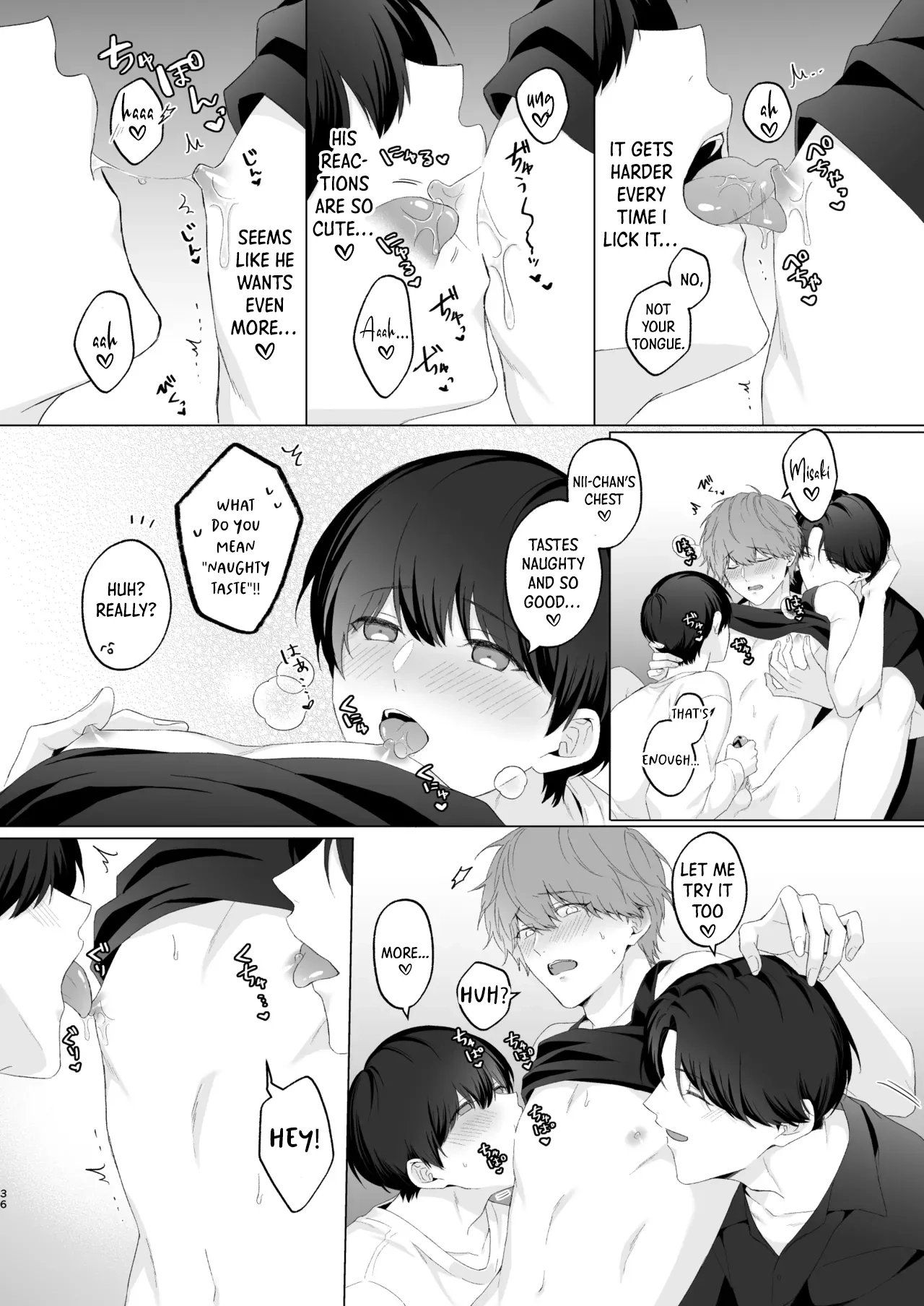 San Kyodai de Nakayoshi Etchi Chinan Ukete Chapter 1 page 36 - 