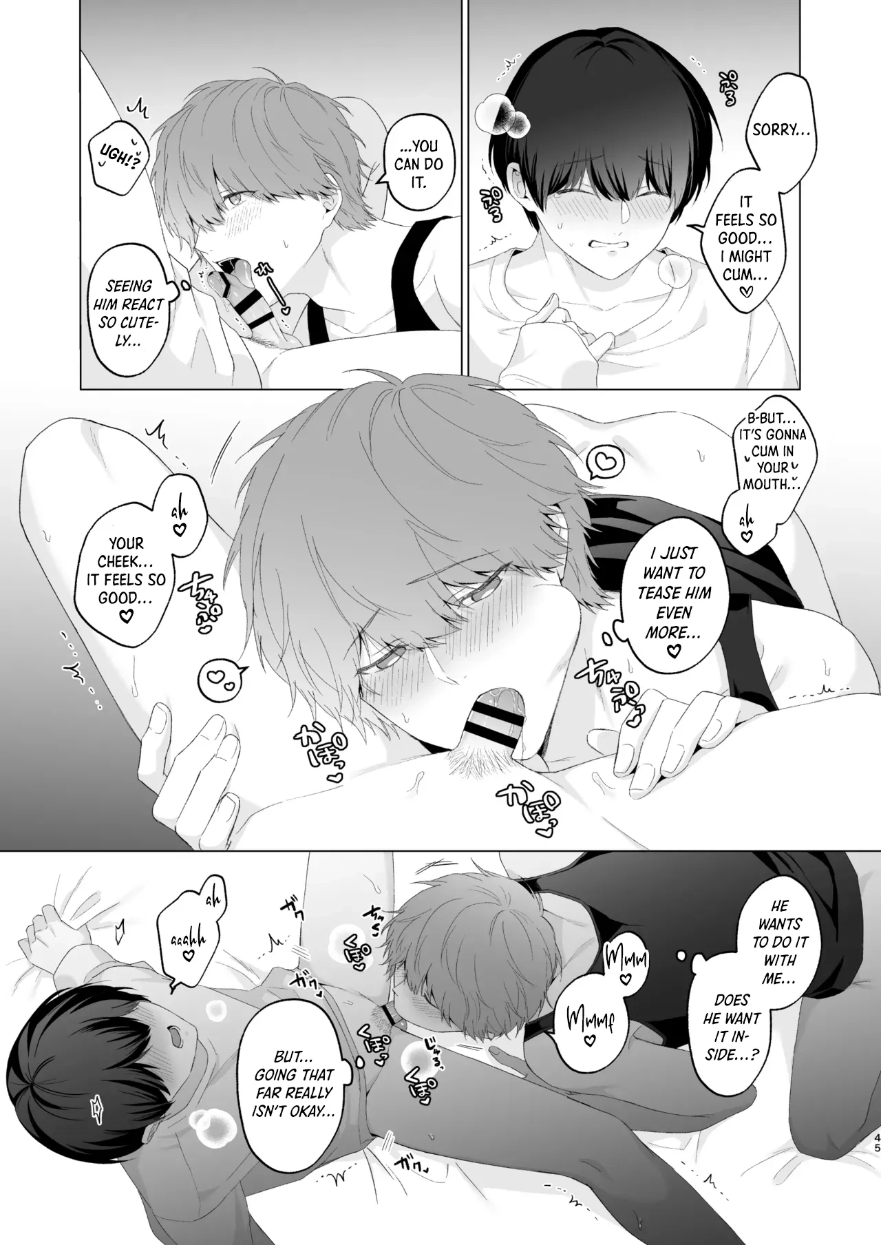 San Kyodai de Nakayoshi Etchi Chinan Ukete Chapter 1 page 45 - 
