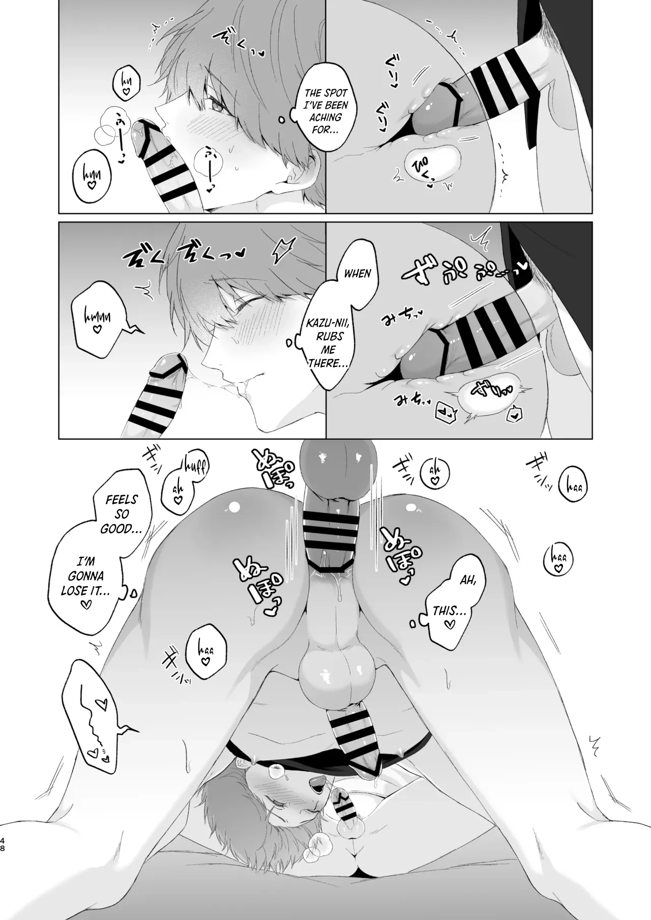 San Kyodai de Nakayoshi Etchi Chinan Ukete Chapter 1 page 48 - 