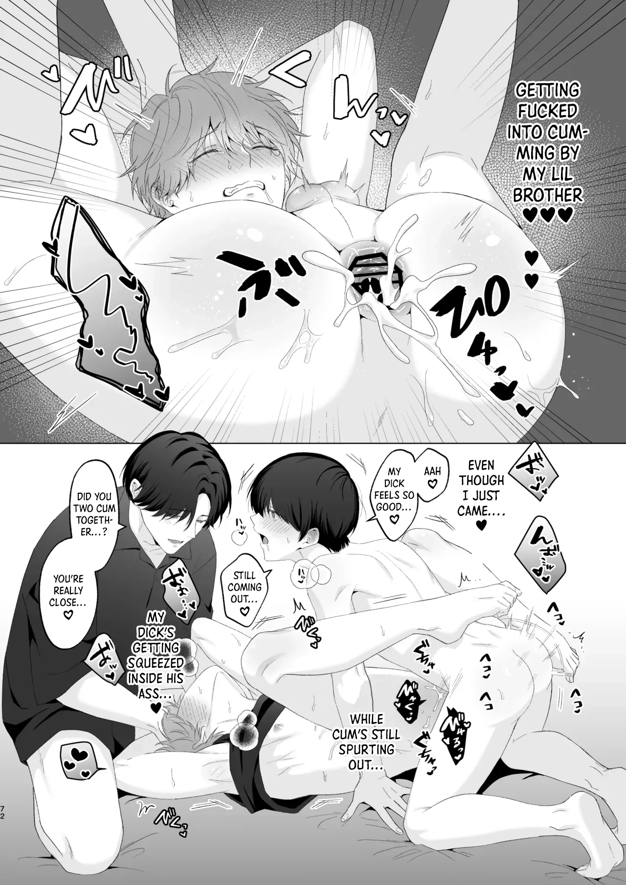 San Kyodai de Nakayoshi Etchi Chinan Ukete Chapter 1 page 72 - 