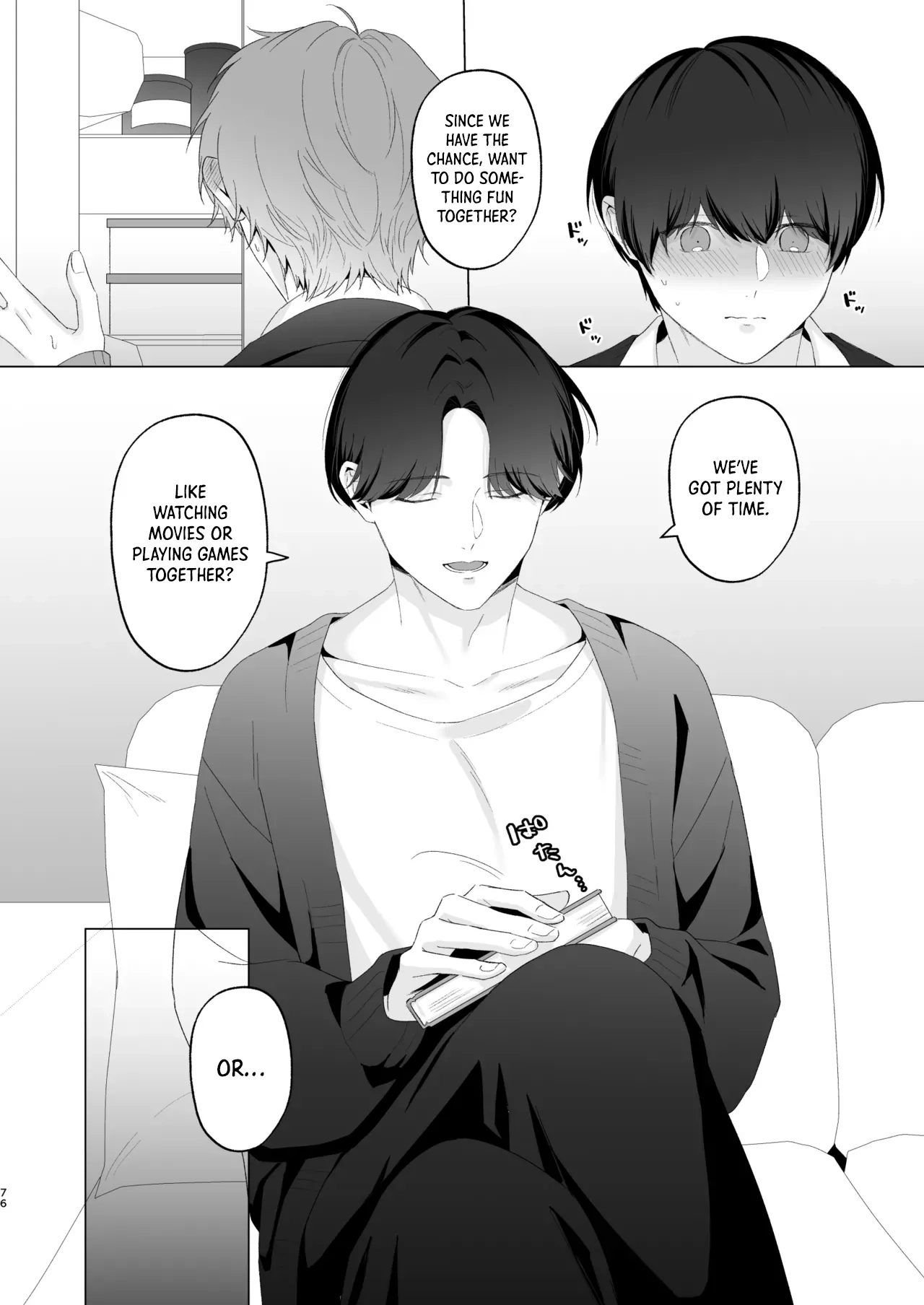 San Kyodai de Nakayoshi Etchi Chinan Ukete Chapter 1 page 76 - 