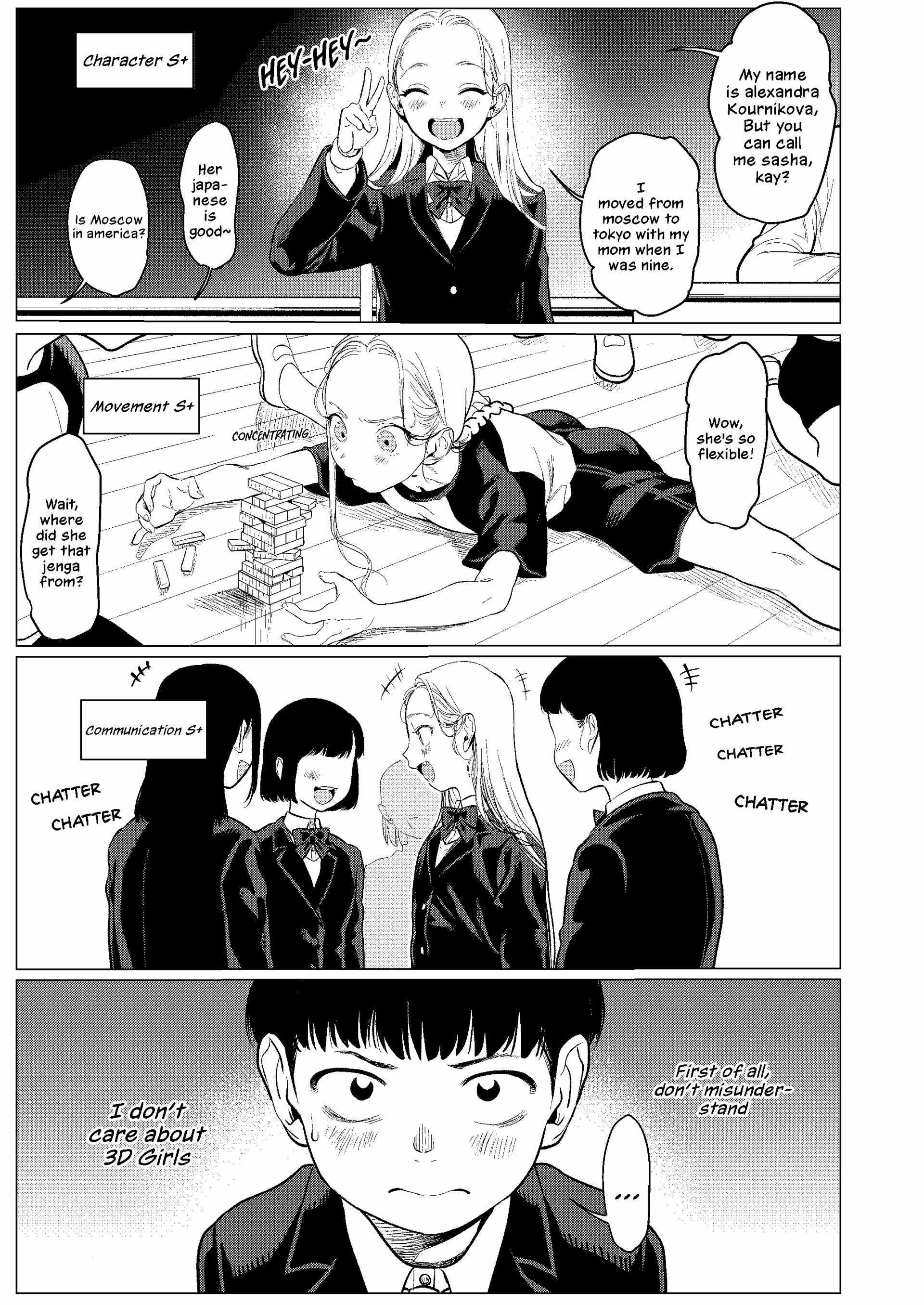 Sasha and Her Otaku Classmate Chapter 2 page 1 - 