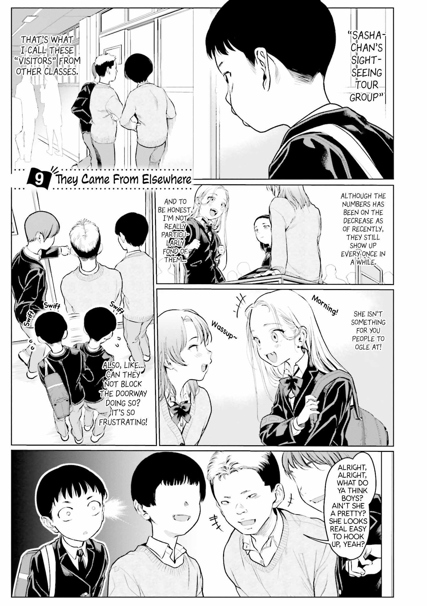 Sasha and Her Otaku Classmate Chapter 9 page 1 - 