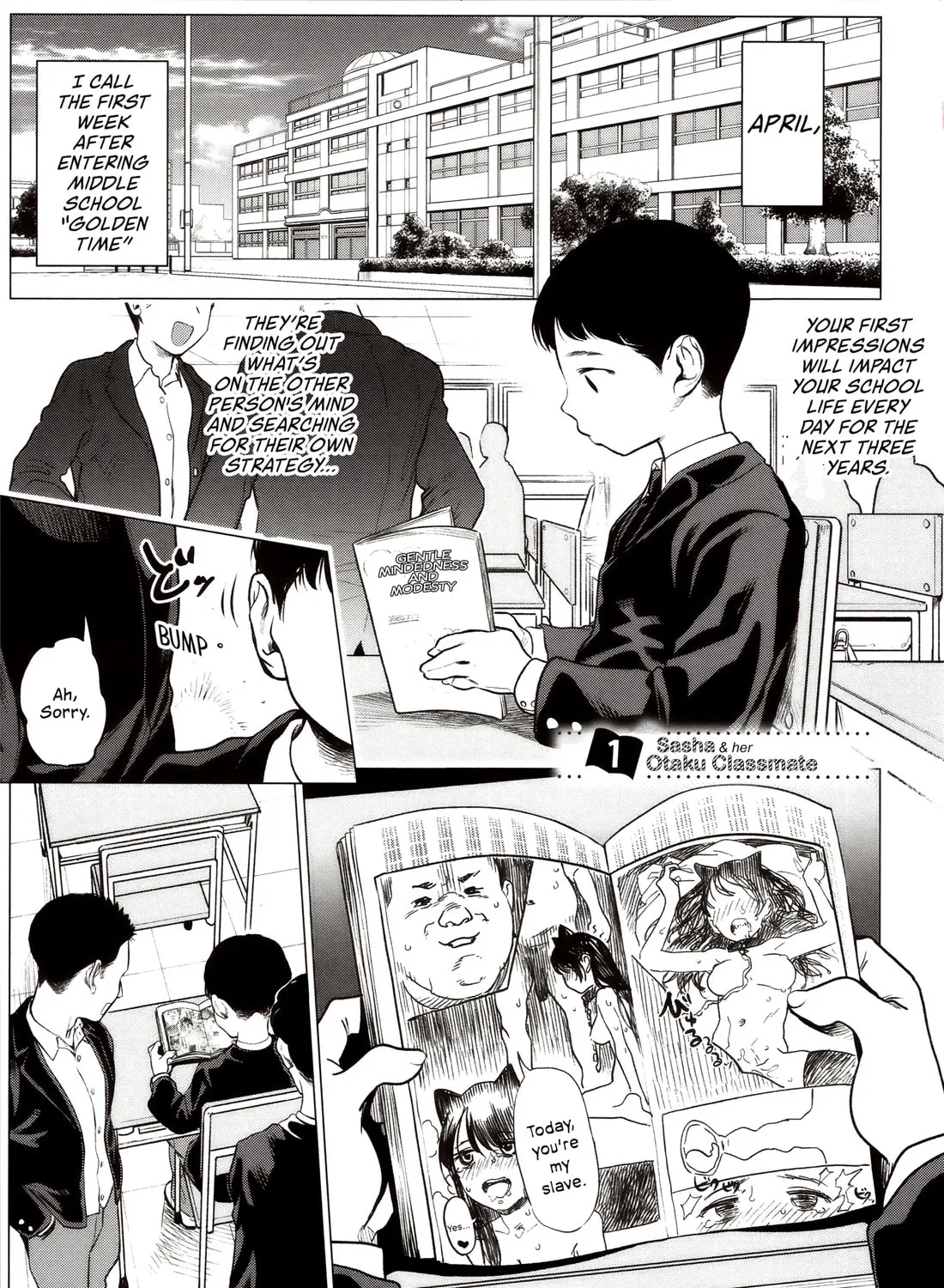 Sasha-chan to Classmate Otaku-kun Chapter 1 page 3 - 