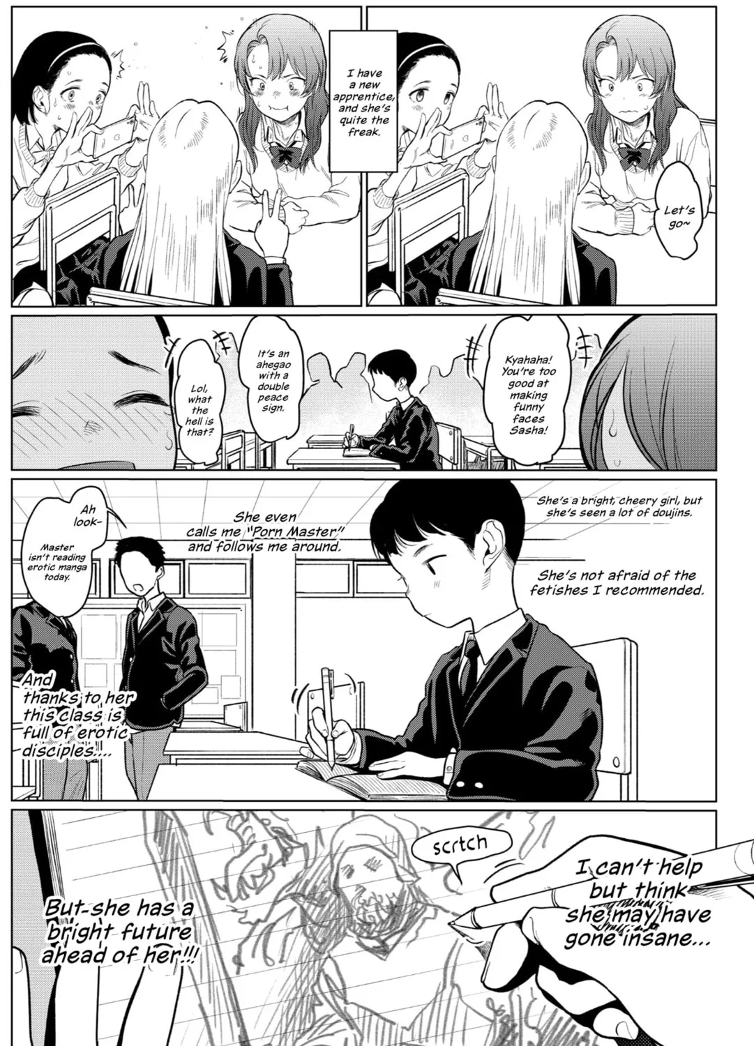 Sasha-chan to Classmate Otaku-kun Chapter 3 page 1 - 