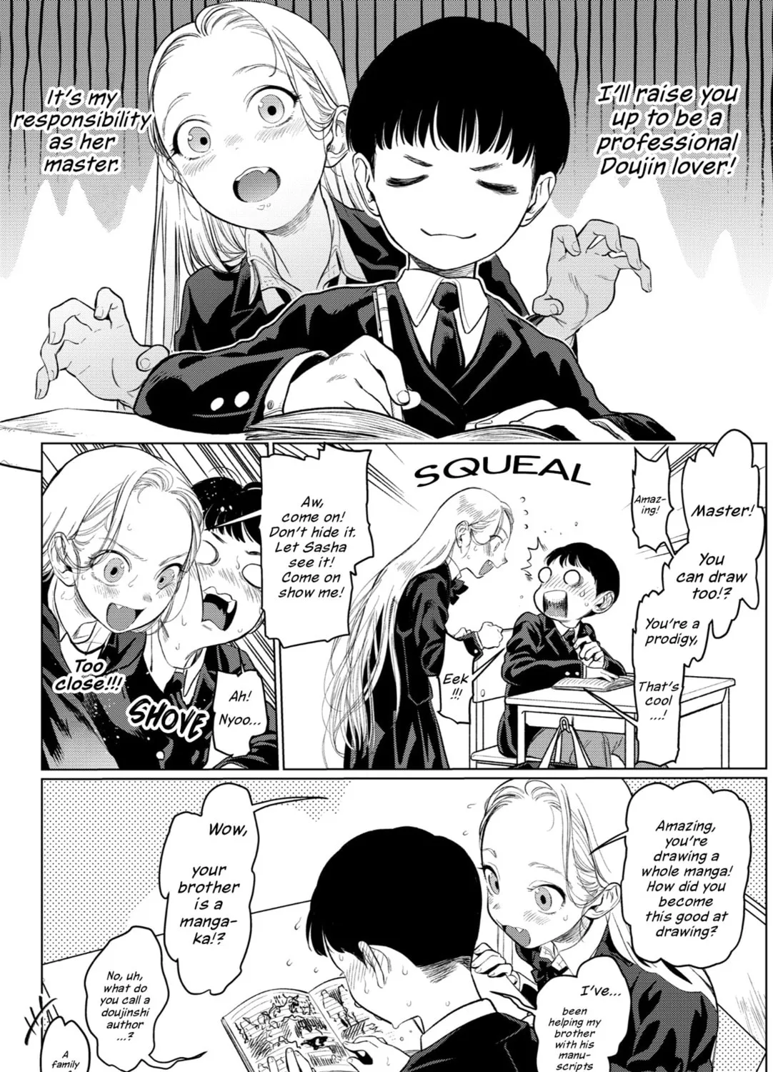 Sasha-chan to Classmate Otaku-kun Chapter 3 page 3 - 